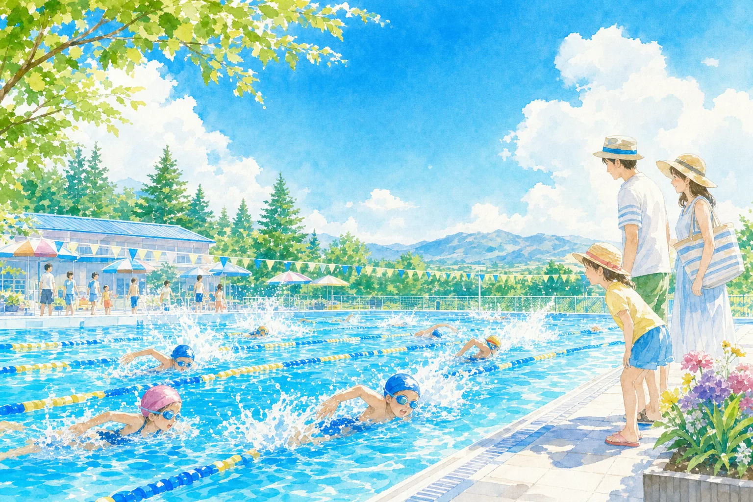 2026年 若草水泳プール 1日満喫コース