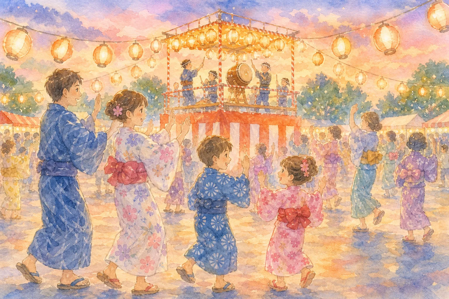 市民のひろば(相馬市民会館駐車場・相馬盆踊り大会会場)