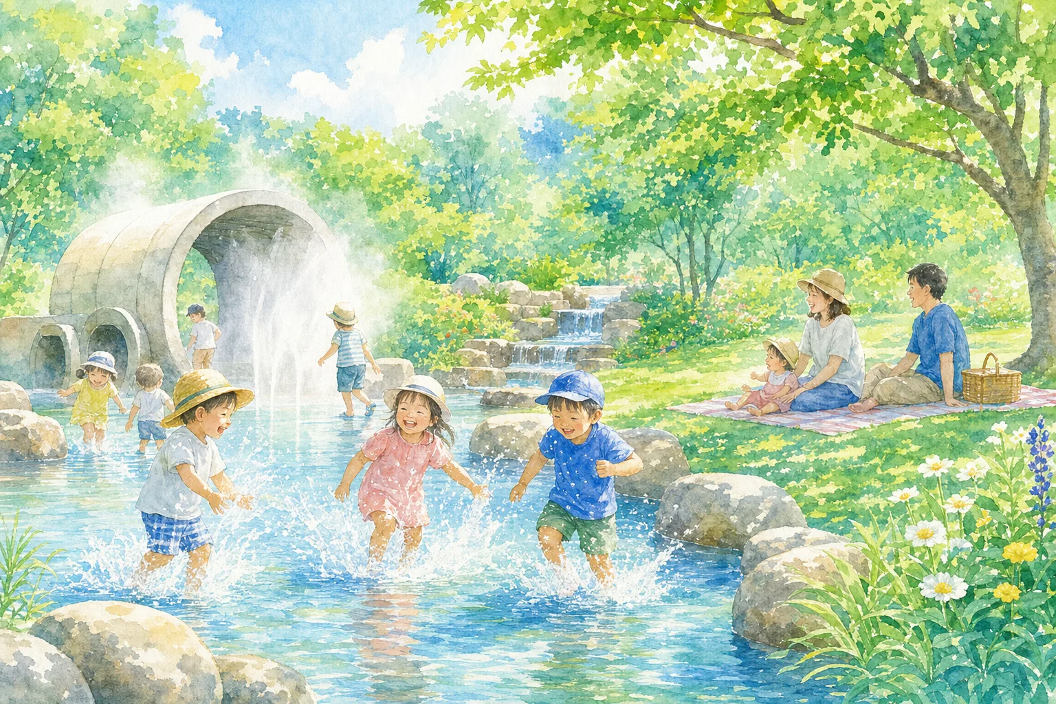 2026年 YAWARA福岡堰さくら公園 親水施設 1日満喫コース