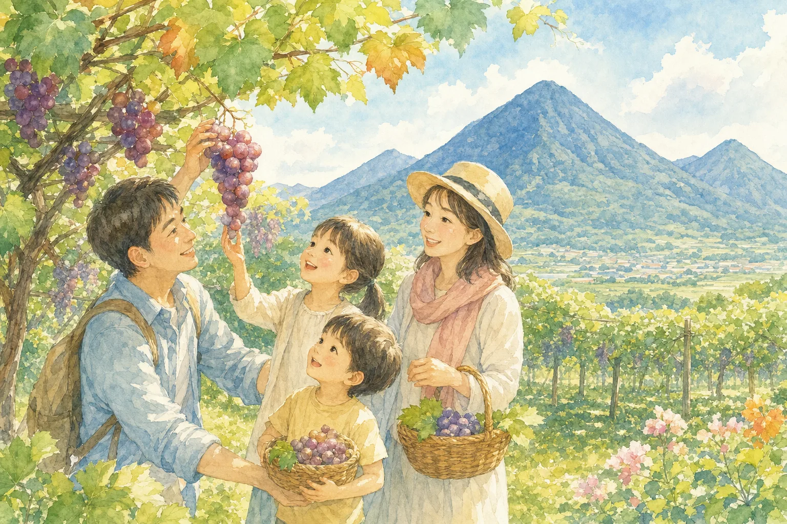 2026年 ぶどう工房たなか(ぶどう狩り)の味覚狩り 1日満喫コース