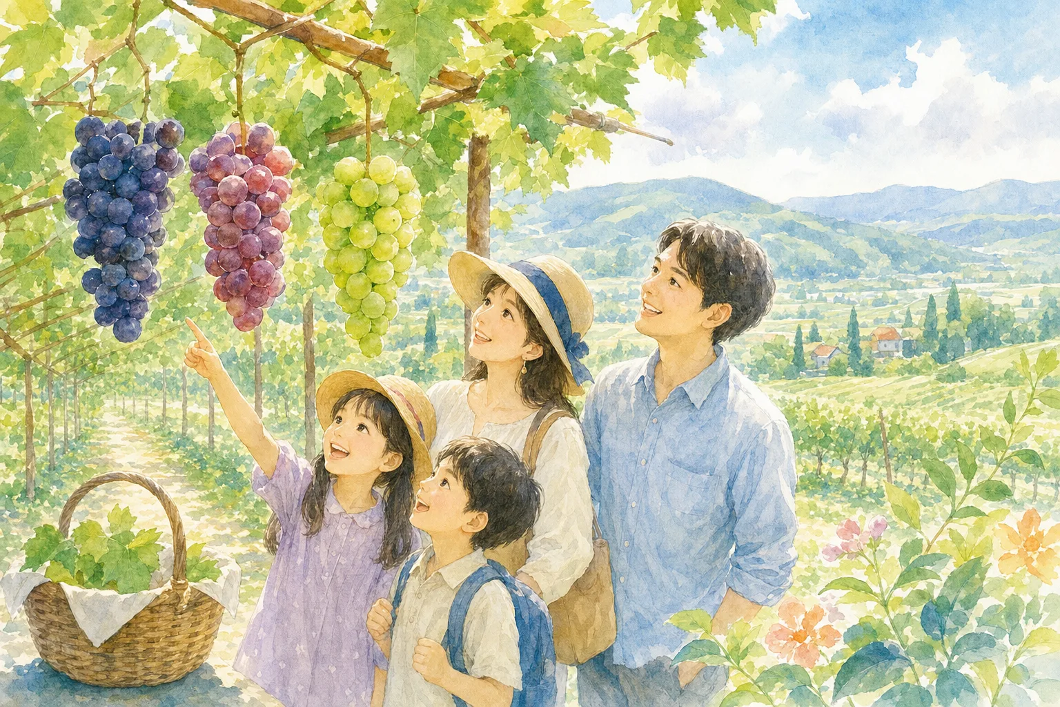 2026年 美作農園(ぶどう狩り)の味覚狩り 1日満喫コース