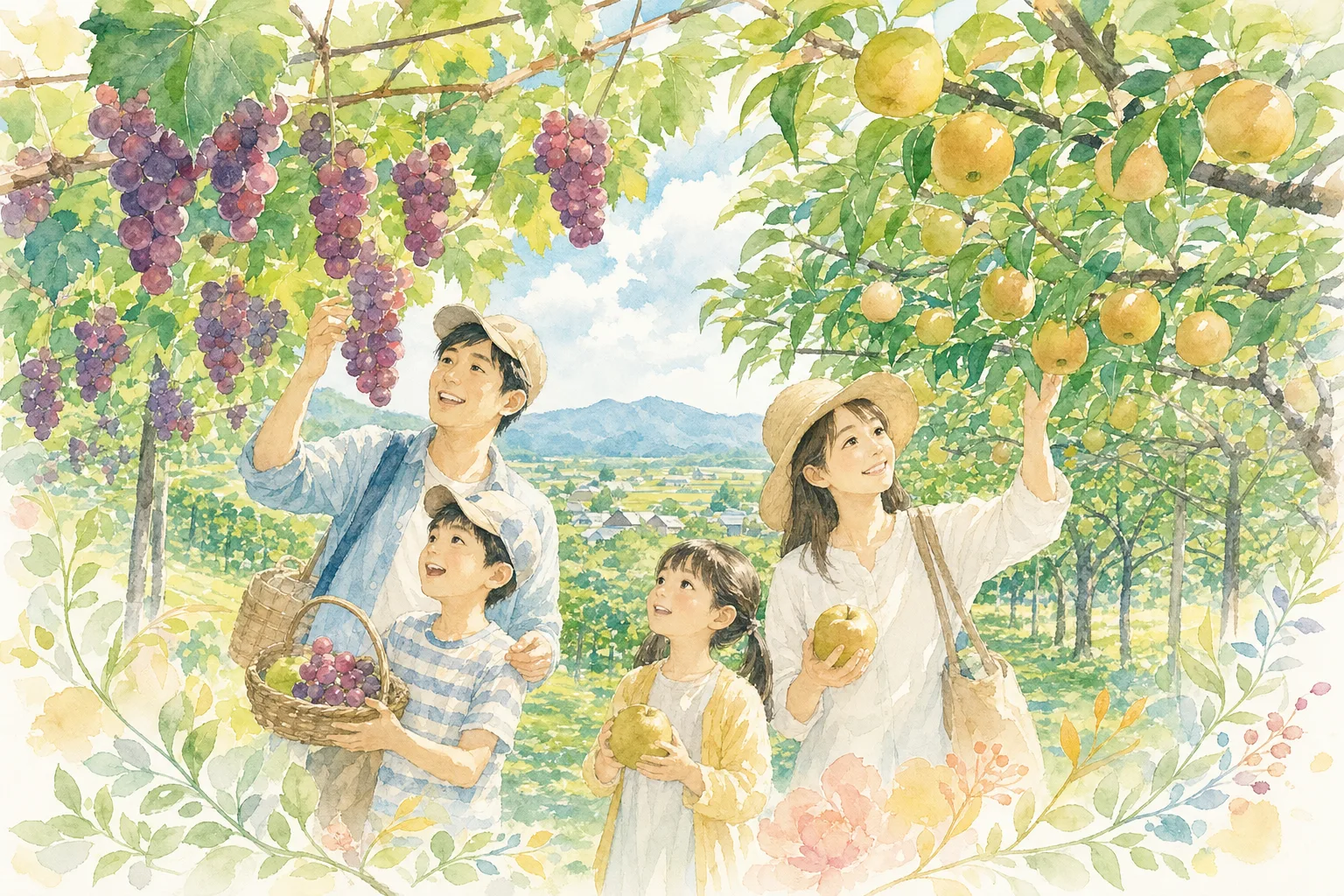 2026年 藤原園芸(果物狩り:シャインマスカット・梨)の味覚狩り 1日満喫コース