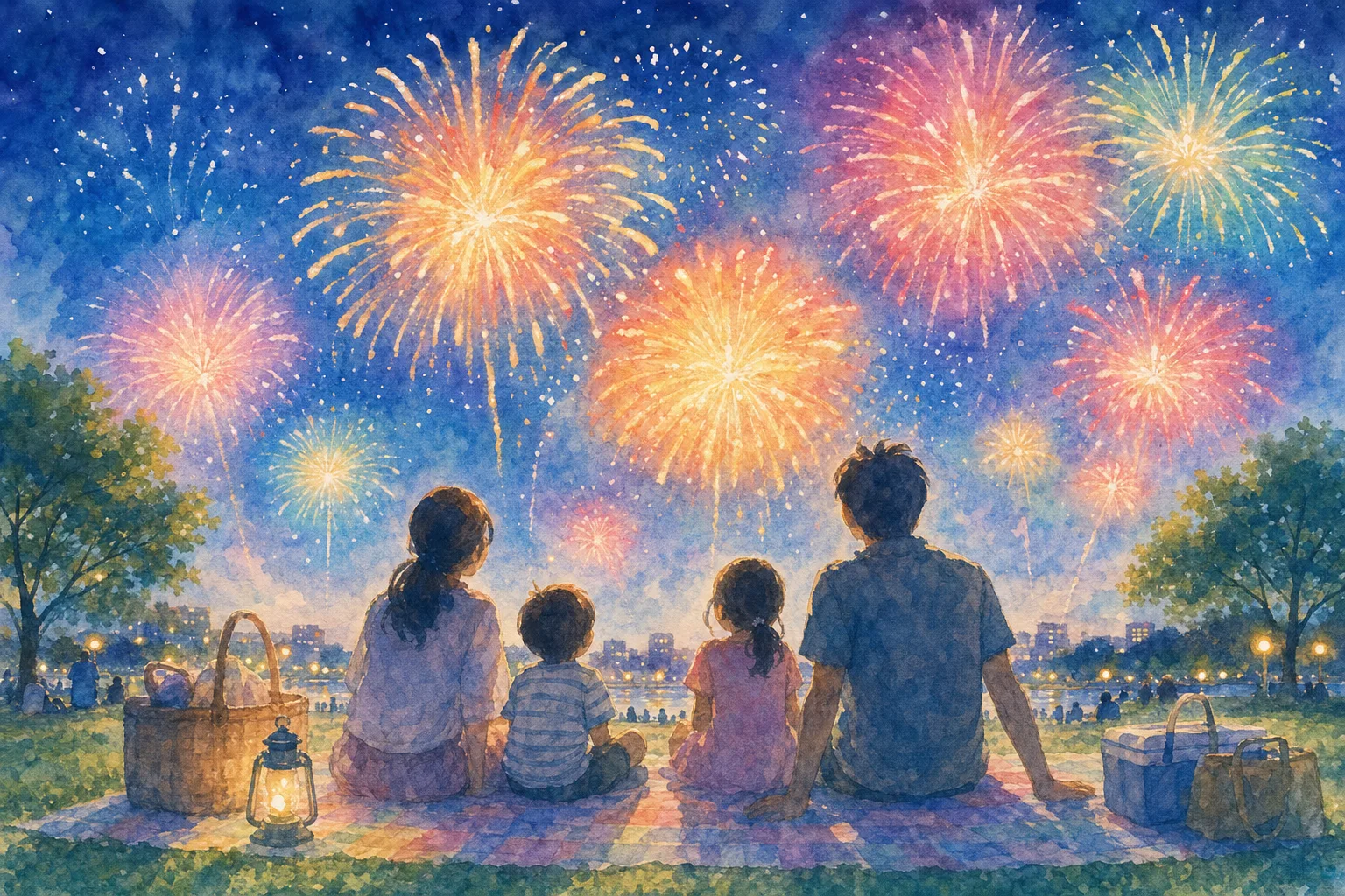 富士森公園(八王子花火大会会場)