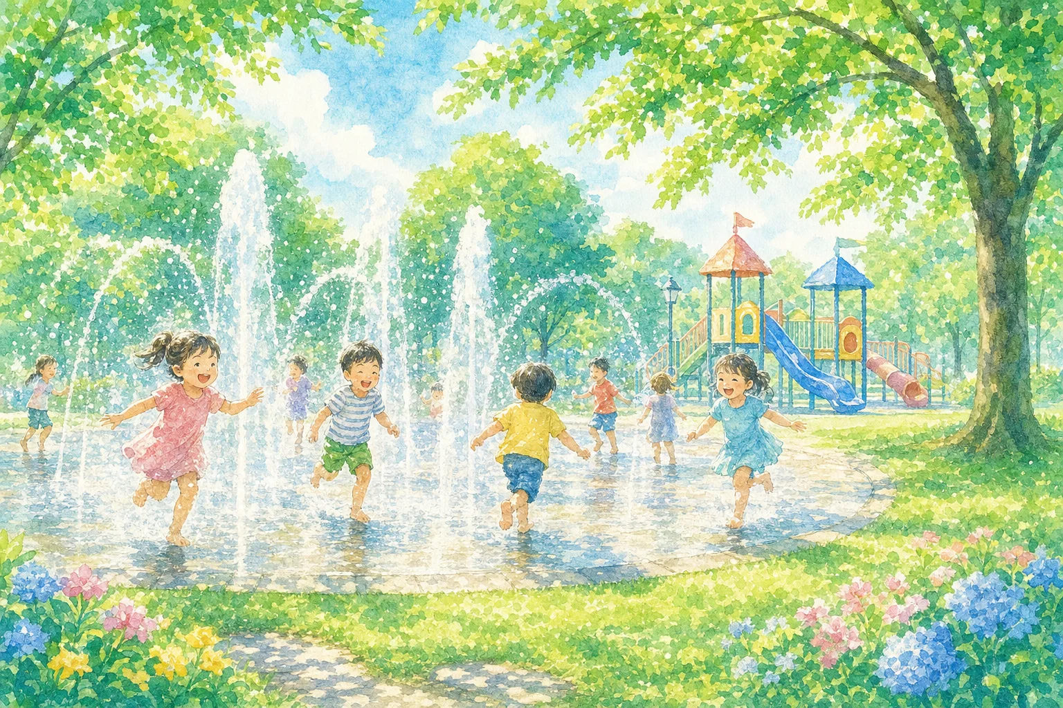 2026年 長池公園 噴水広場 1日満喫コース