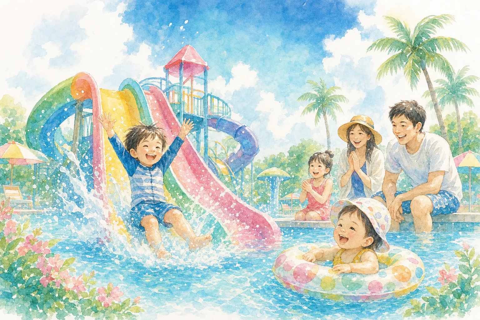 2026年 おやまゆうえんハーヴェストウォーク 夏季プール 1日満喫コース