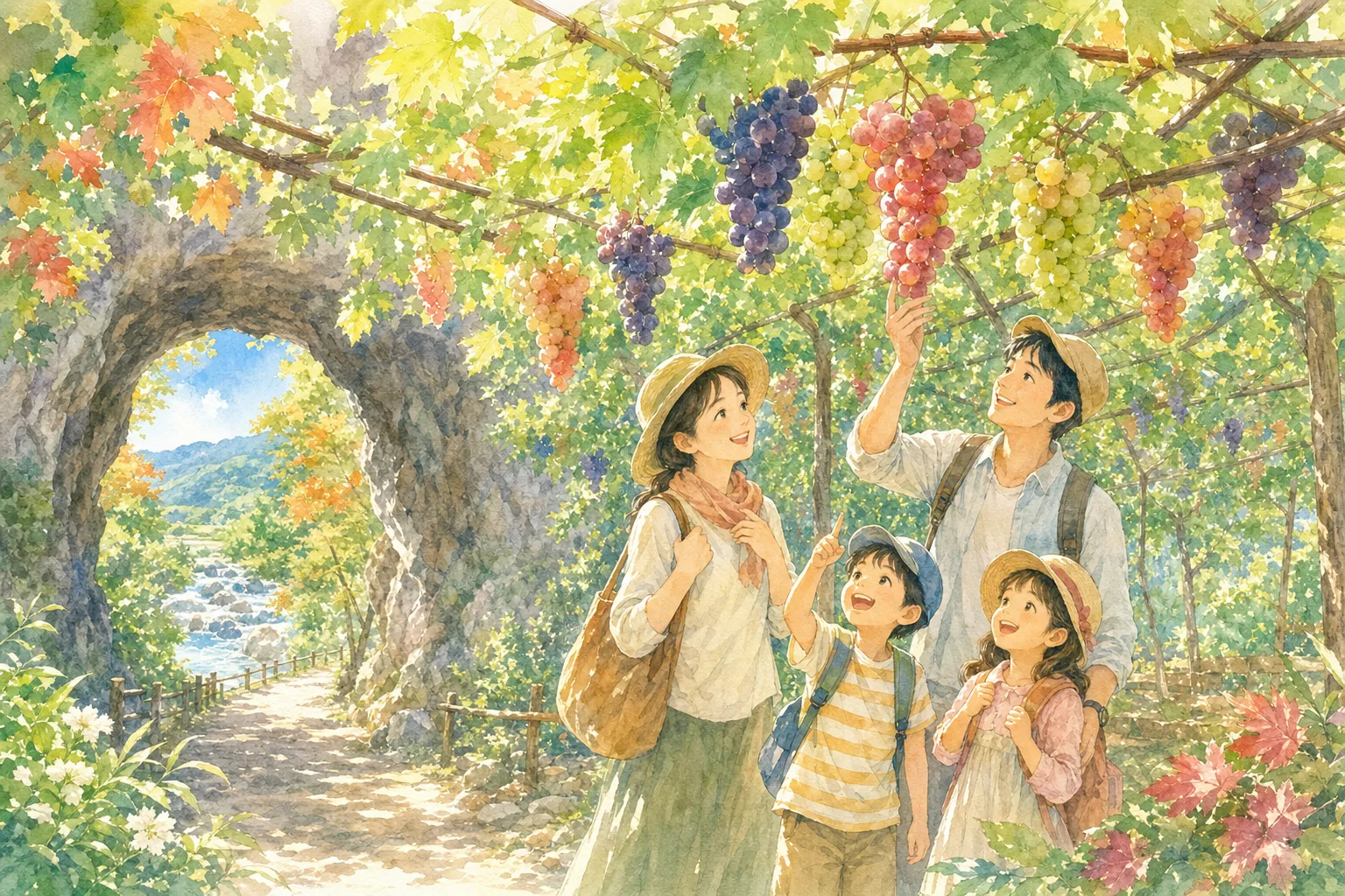 2026年 西ノ村果樹園(ぶどう狩り)の味覚狩り 1日満喫コース