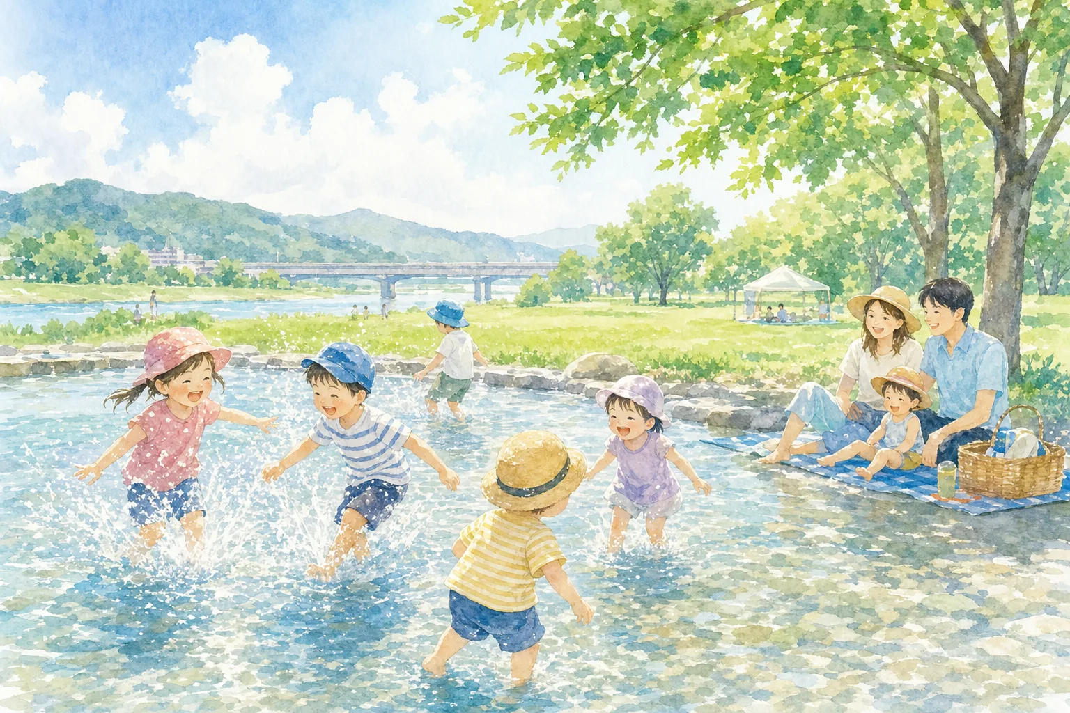 2026年 つがスポーツ公園 河川敷広場 じゃぶじゃぶ池 1日満喫コース