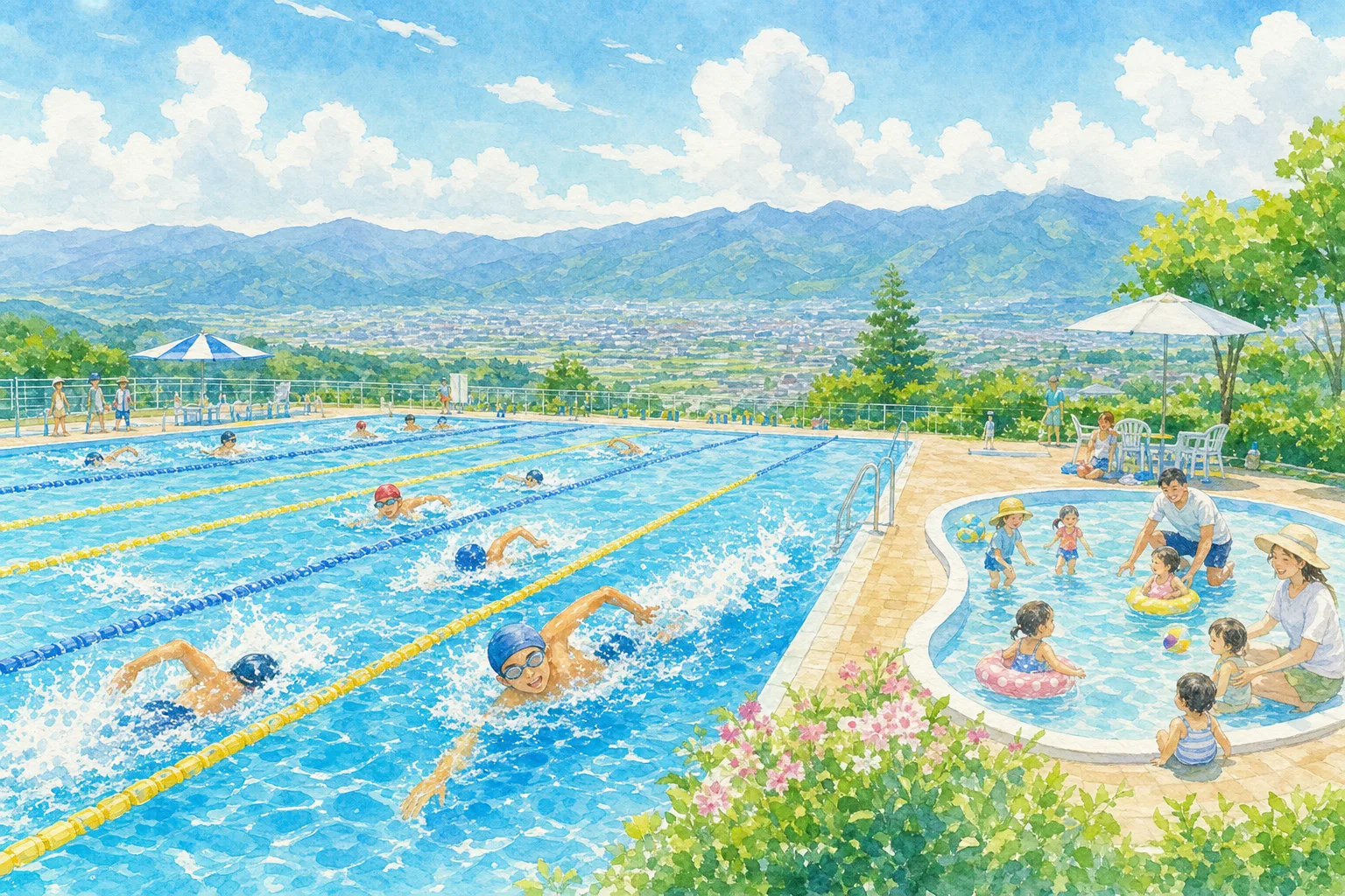 2026年 笛吹市八代中央水泳プール 1日満喫コース