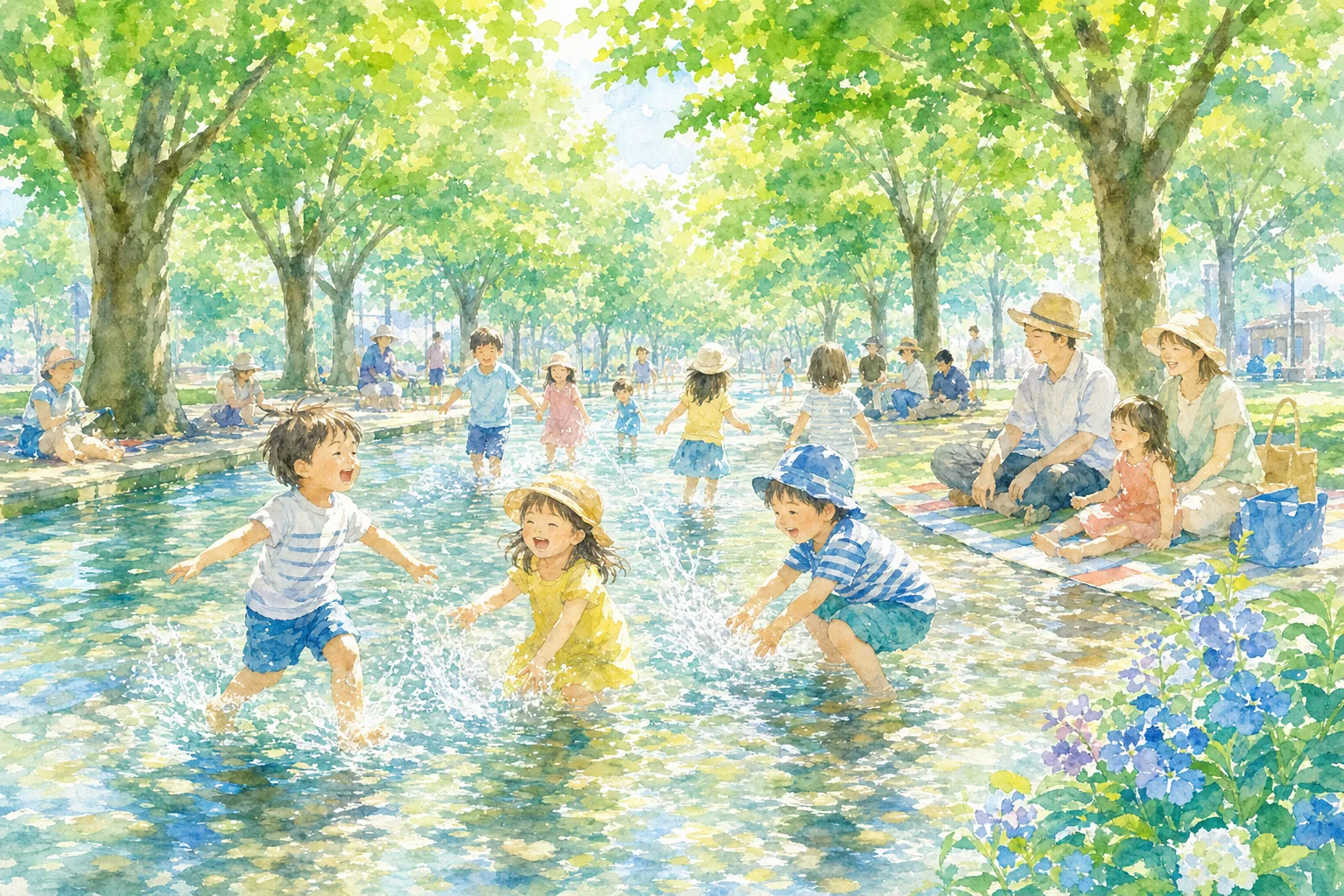 2026年 光が丘公園 けやき広場 水景施設 1日満喫コース