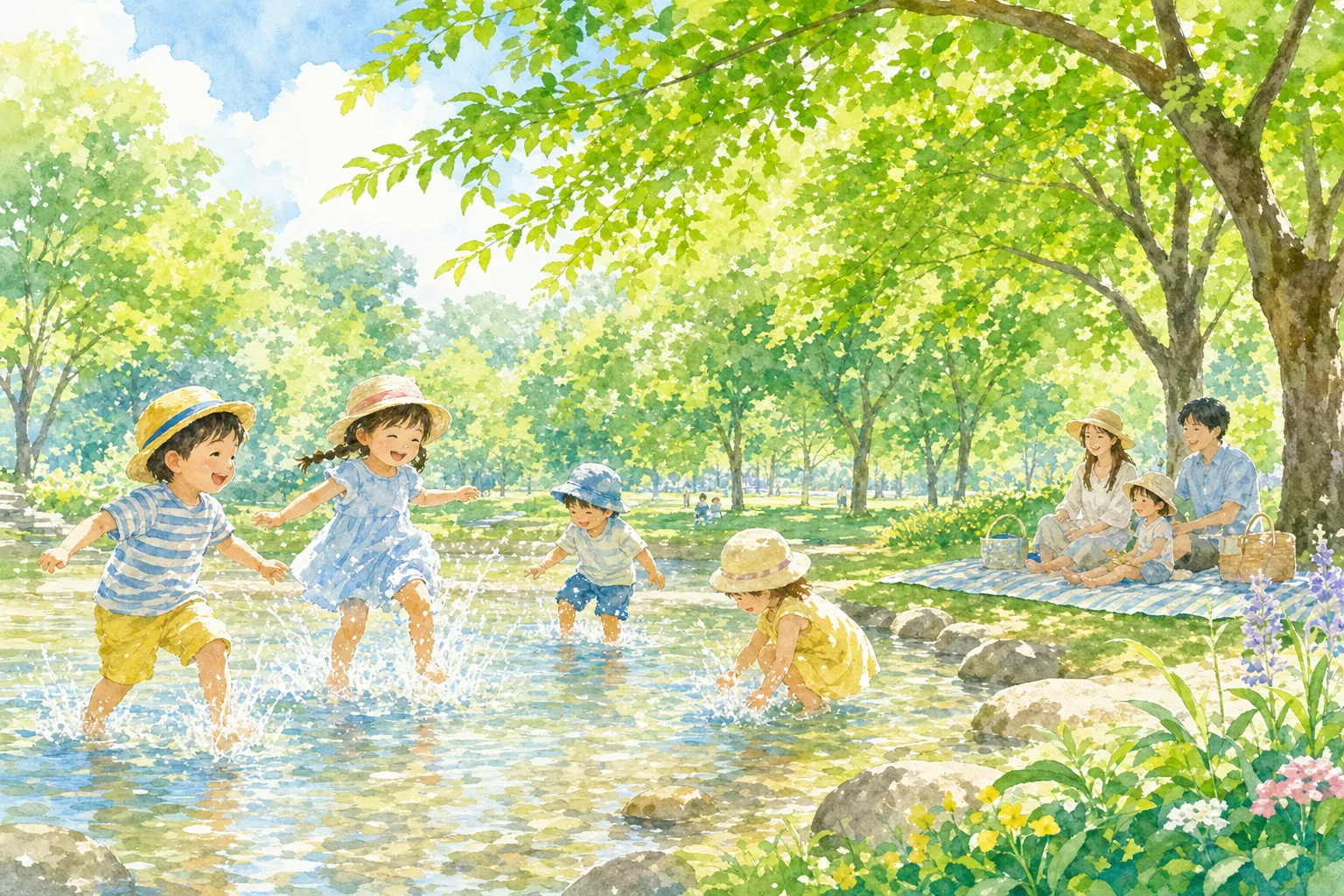 2026年 白菊公園 徒渉池 1日満喫コース