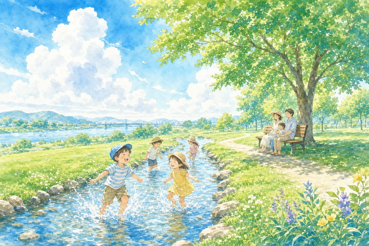 2026年 球磨川河川緑地 豊原せせらぎ水路 1日満喫コース