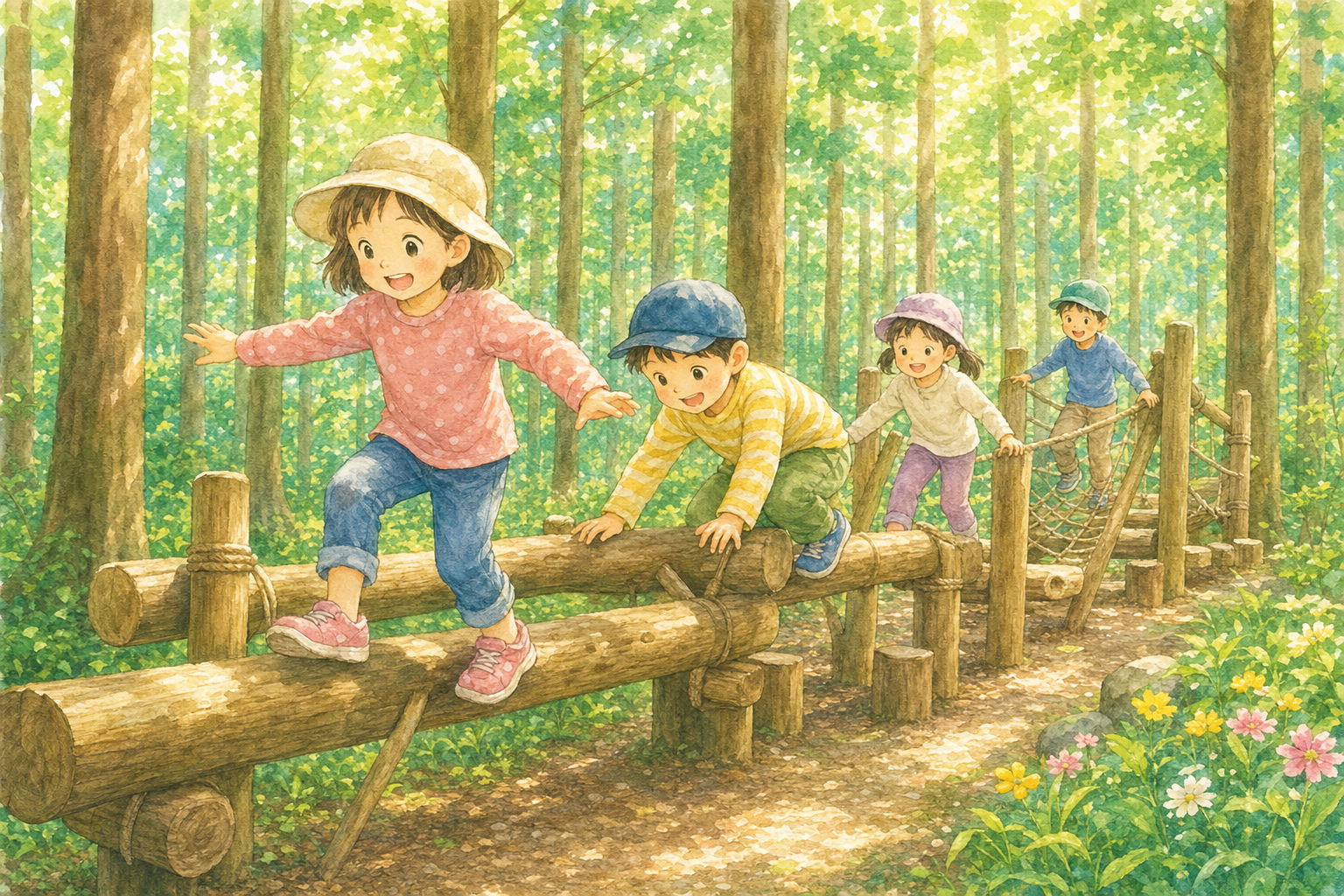 足柄森林公園 丸太の森