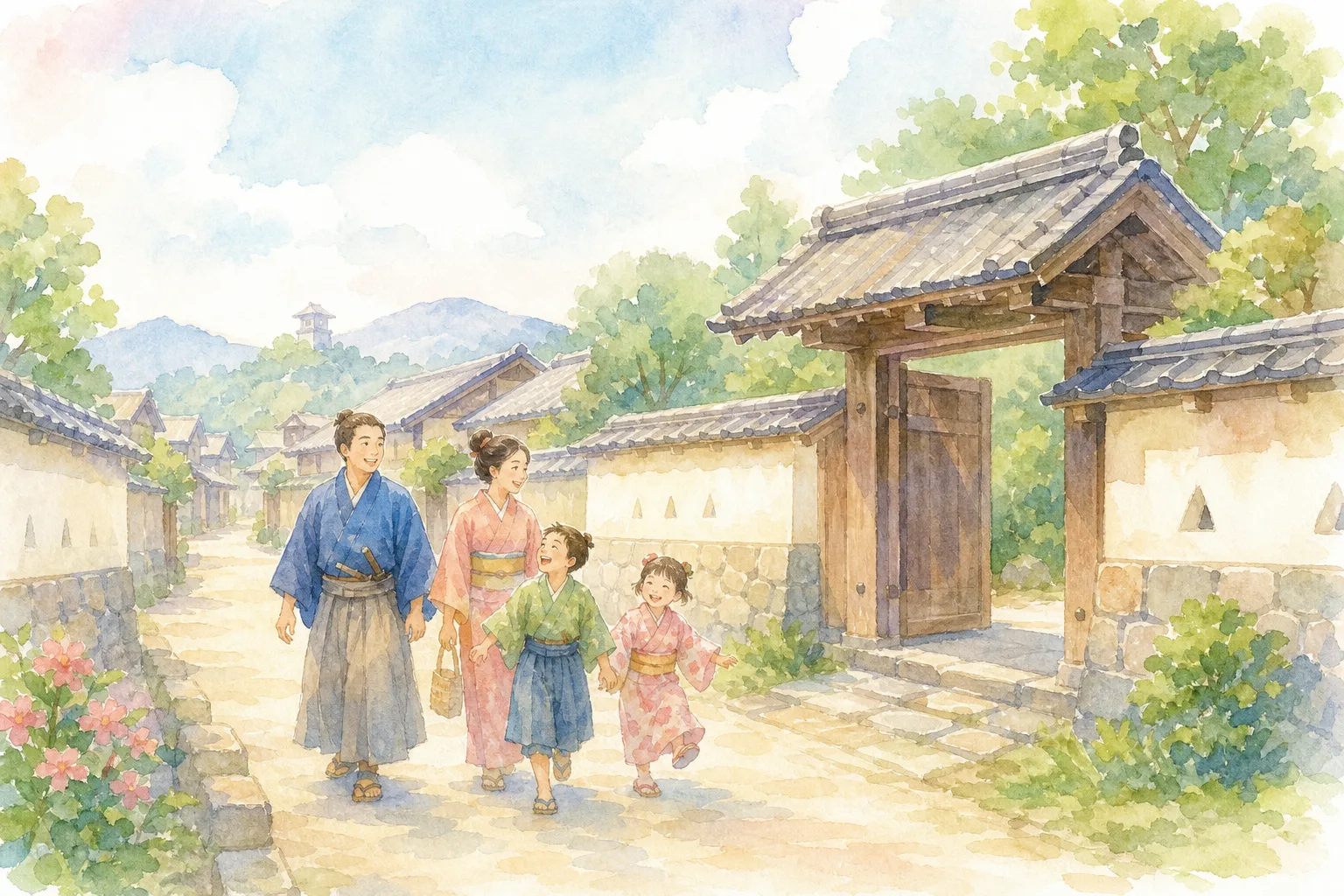 一乗谷・朝倉氏遺跡 復原町並