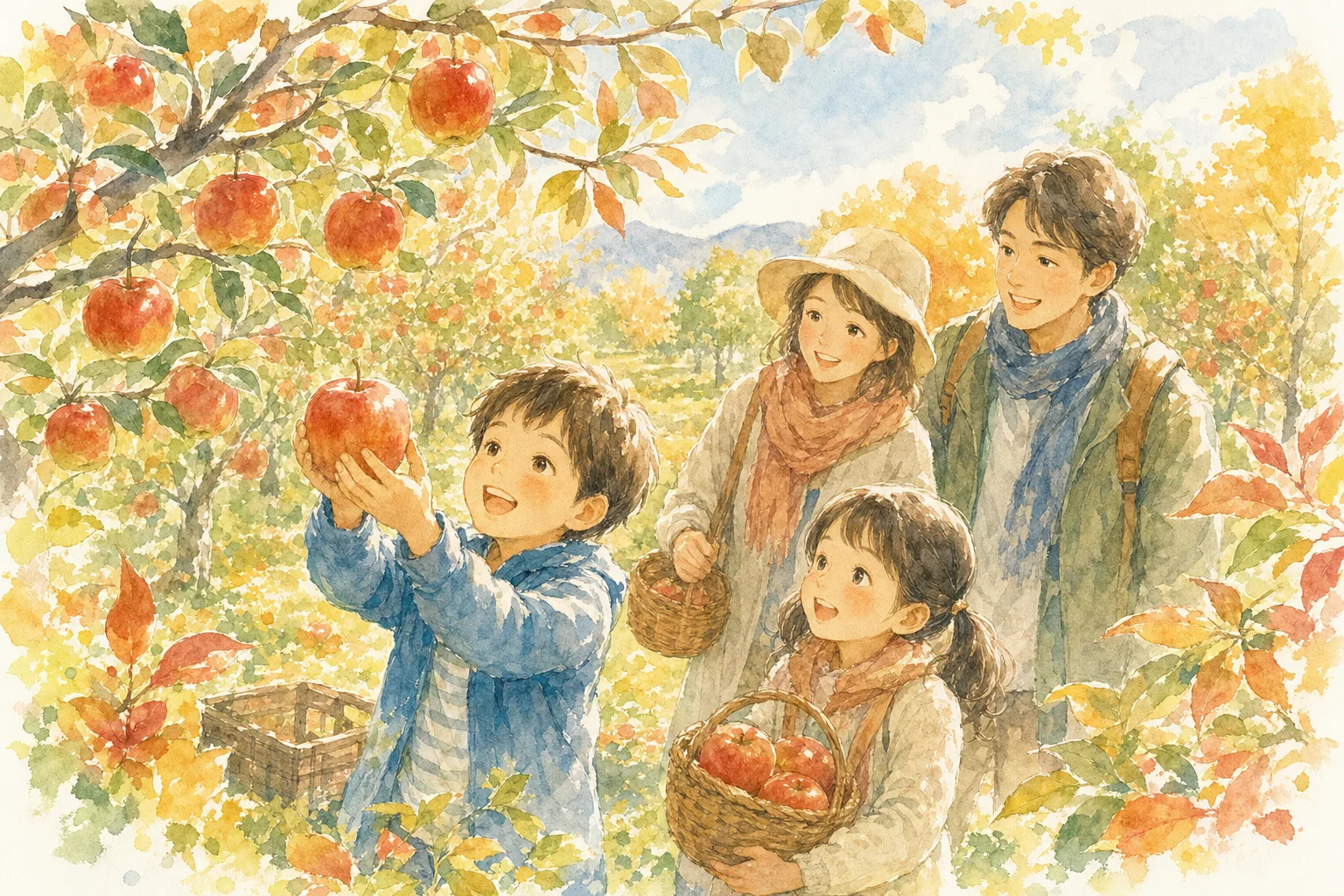 2026年 野田りんご園(りんご狩り)の味覚狩り 1日満喫コース