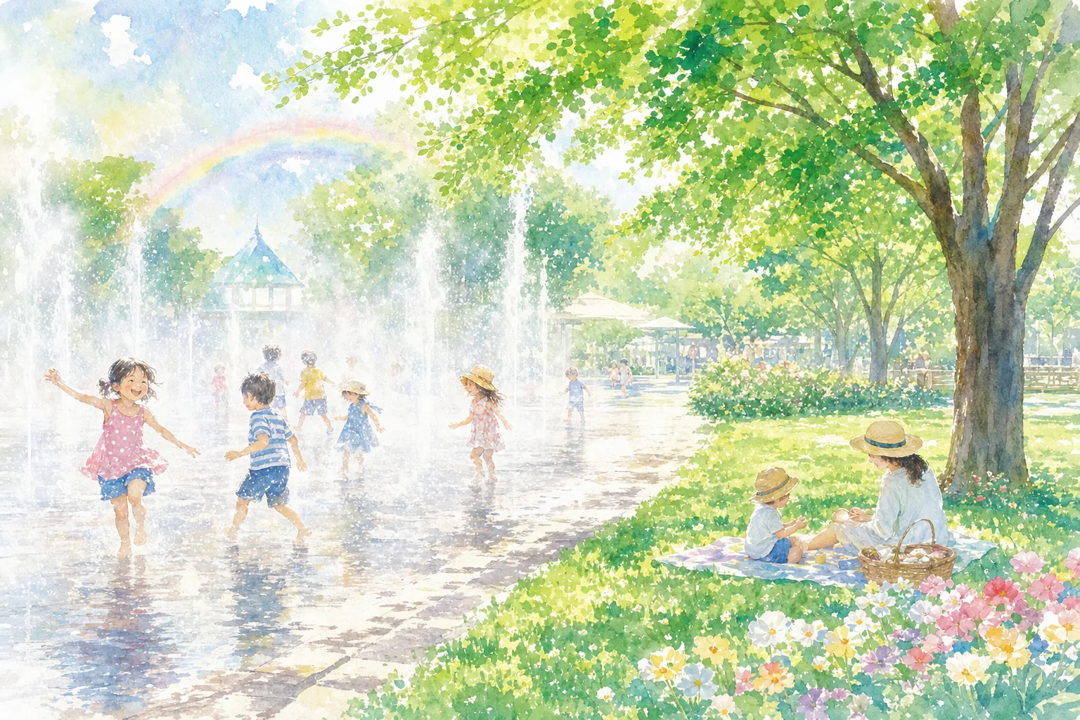 2026年 都立武蔵国分寺公園 霧の噴水 1日満喫コース