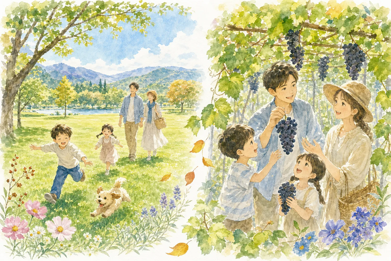 2026年 田中ぶどう園(ぶどう狩り)の味覚狩り 1日満喫コース