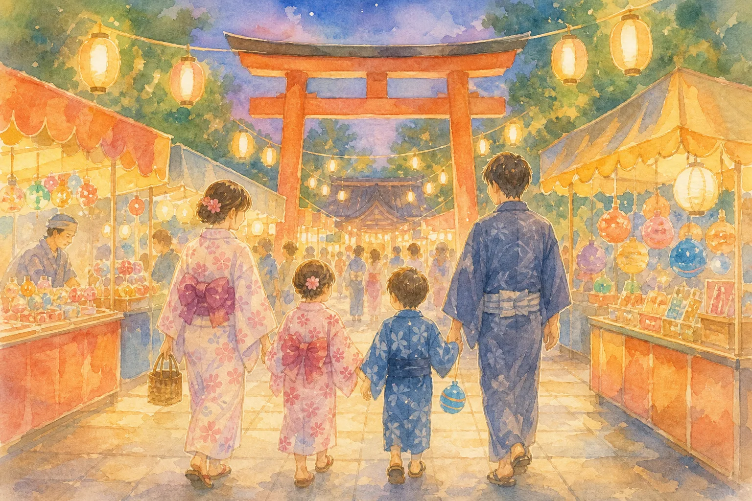 日向国一之宮 都農神社 夏祭 会場(都農神社周辺)