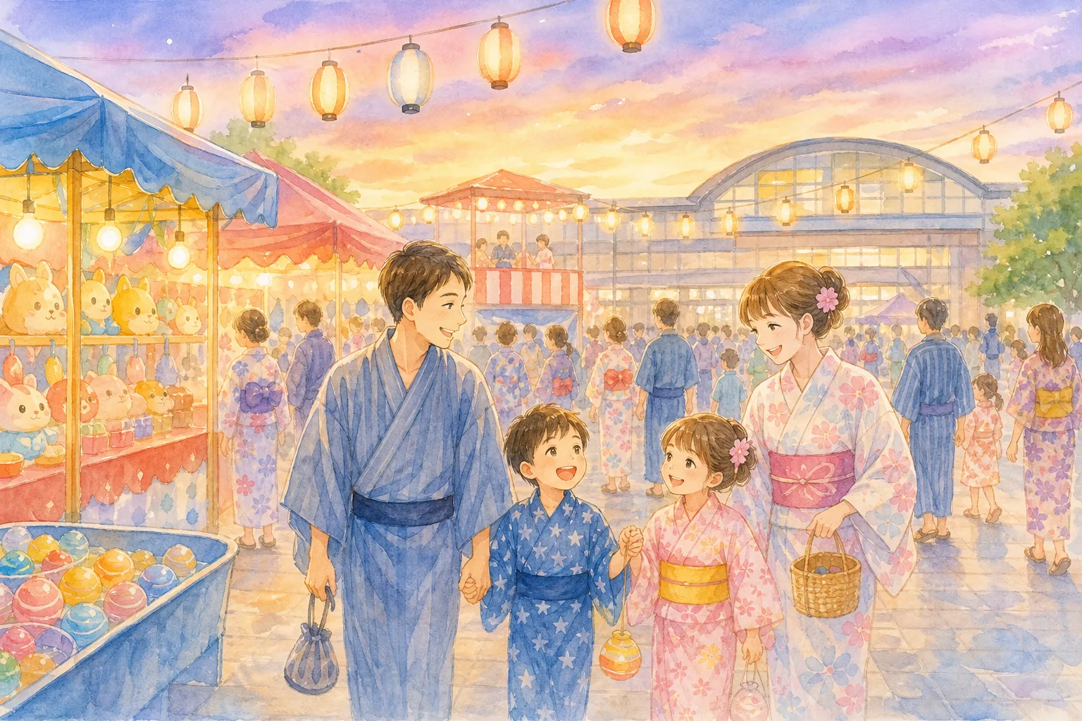 生駒駅周辺・たけまるホール いこまどんどこまつり会場