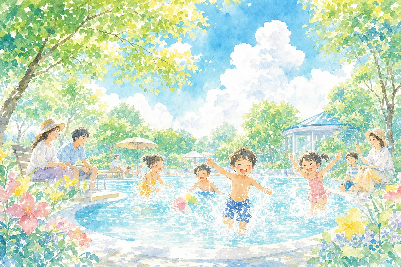 2026年 四街道中央公園プール 1日満喫コース