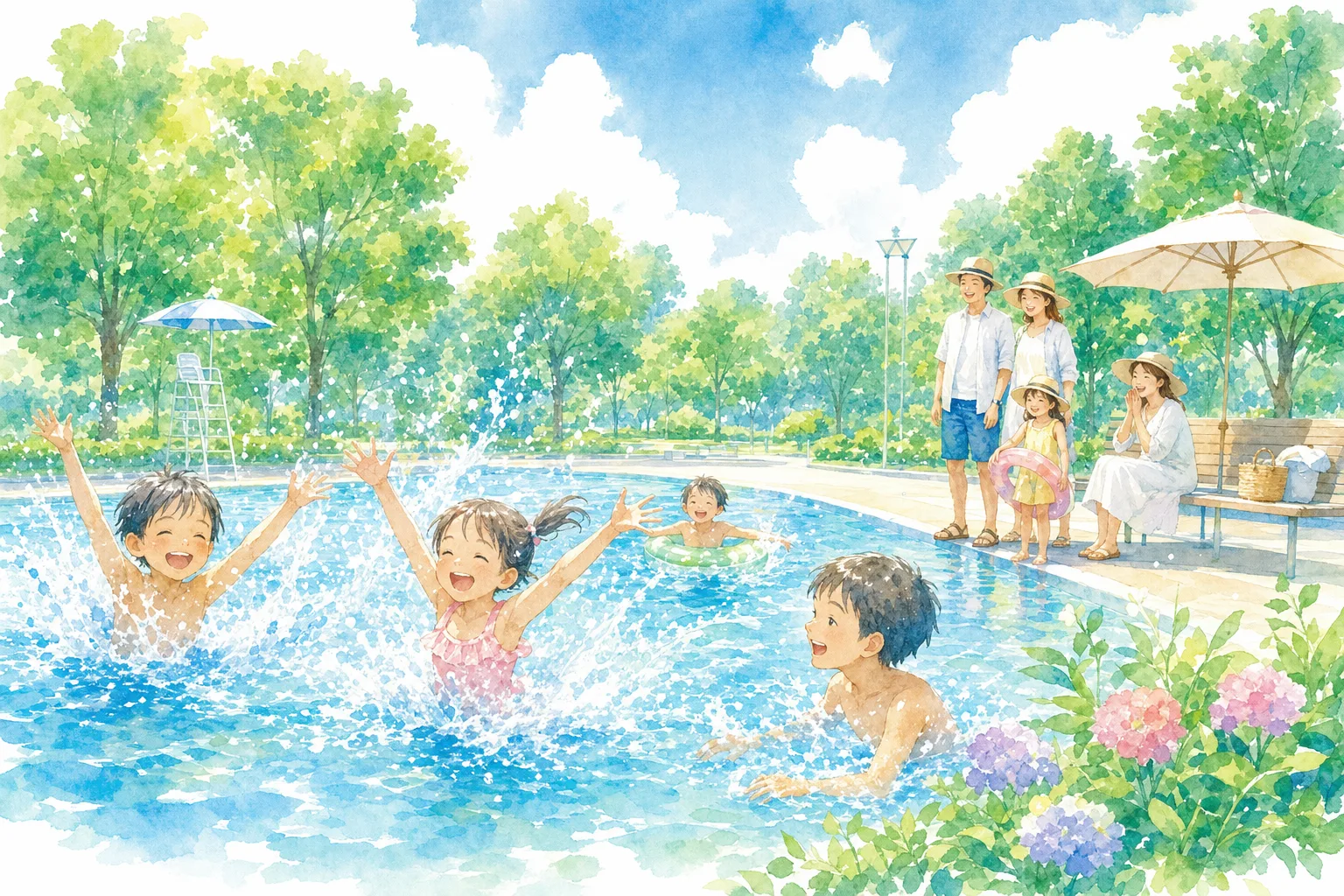 2026年 白河市総合運動公園市民プール 1日満喫コース