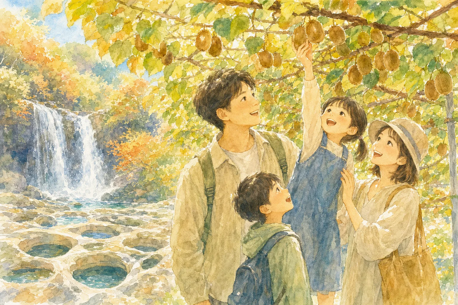 2026年 関之尾観光農園(キウイ狩り)の味覚狩り 1日満喫コース