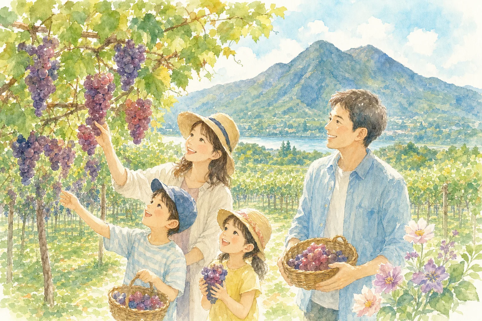 2026年 ぶどう工房たなか(ぶどう狩り)の味覚狩り 1日満喫コース
