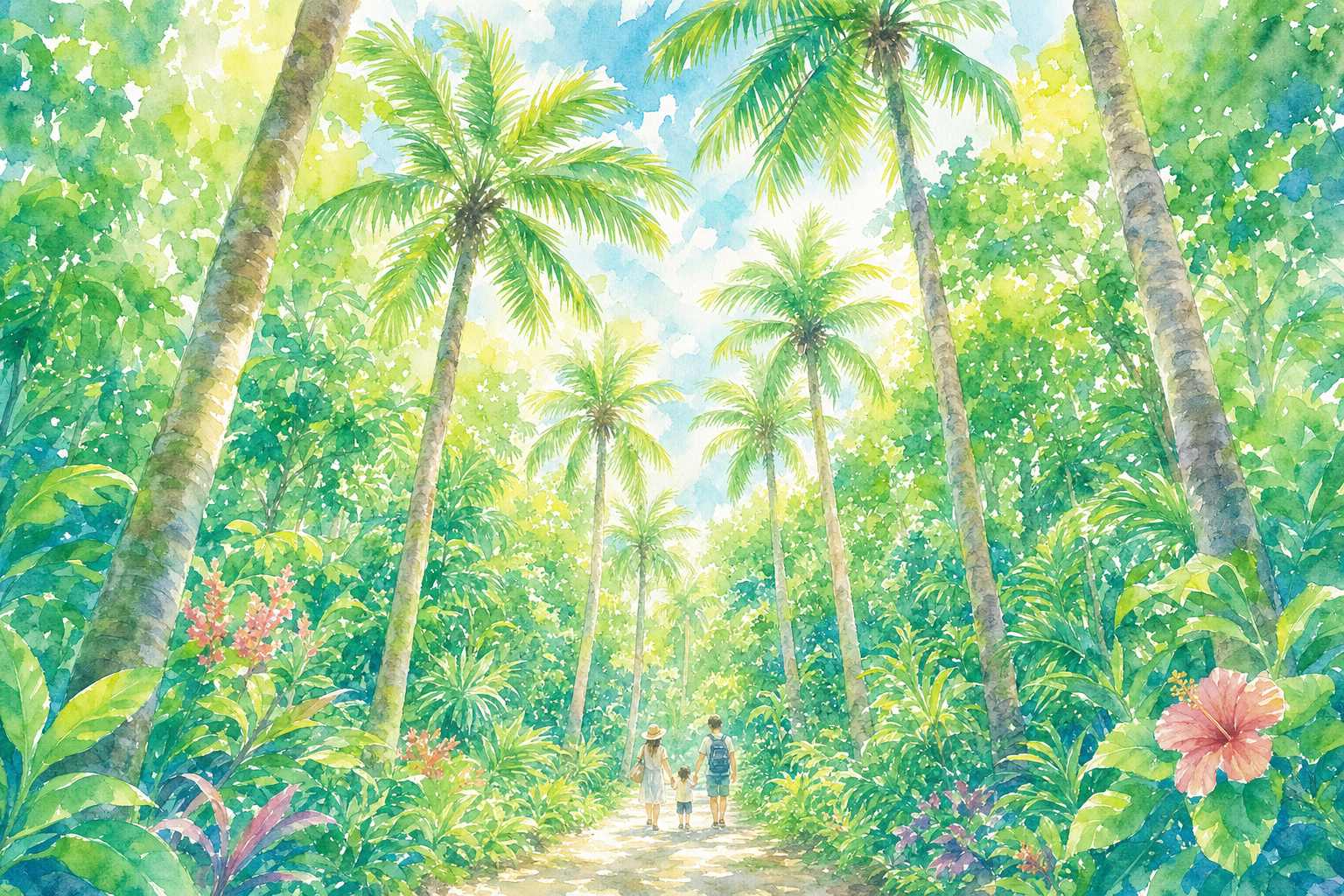 米原のヤエヤマヤシ群落