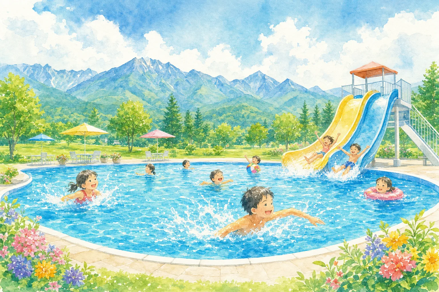 2026年 松本市民プール 1日満喫コース