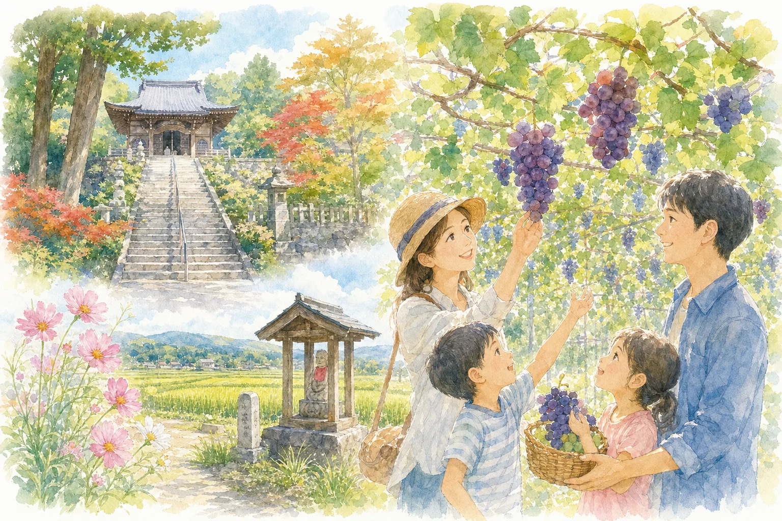 2026年 桑村ぶどう園の味覚狩り 1日満喫コース