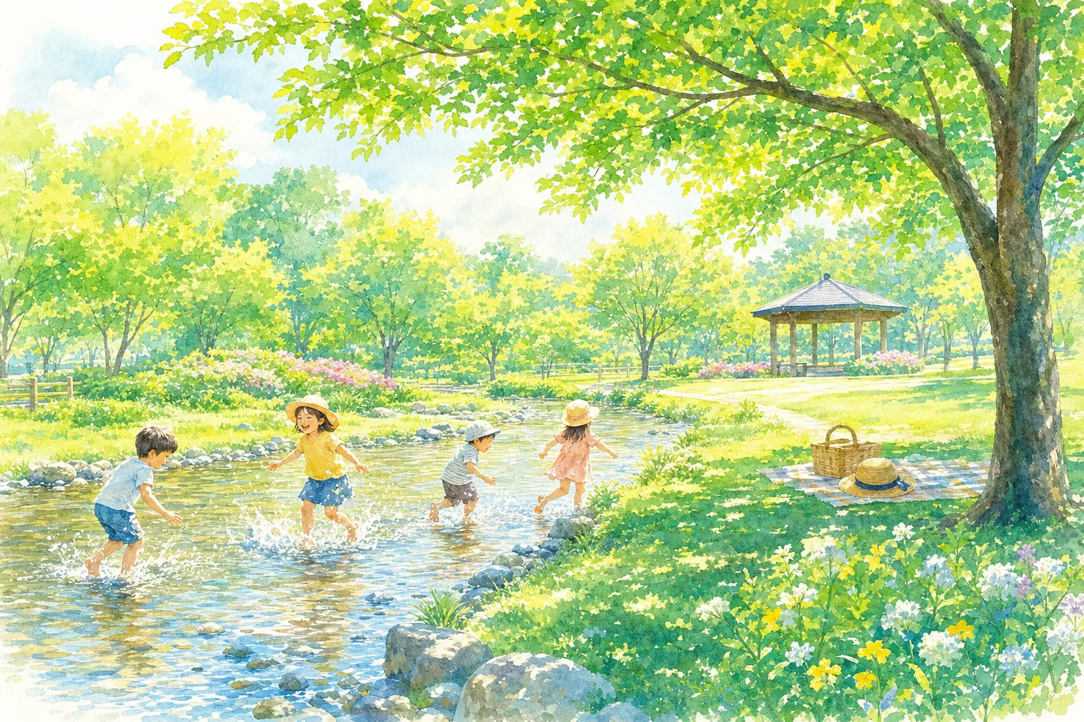 2026年 多摩川中央公園 小川 1日満喫コース