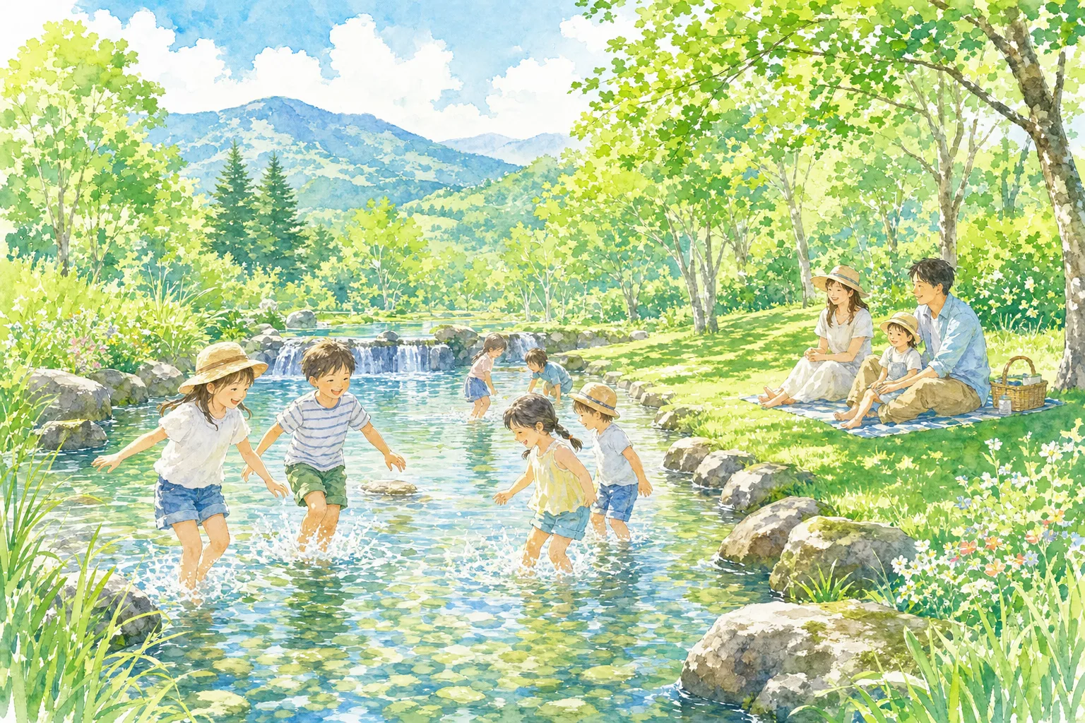 2026年 夜須高原記念の森 かたつむり池・せせらぎ 1日満喫コース