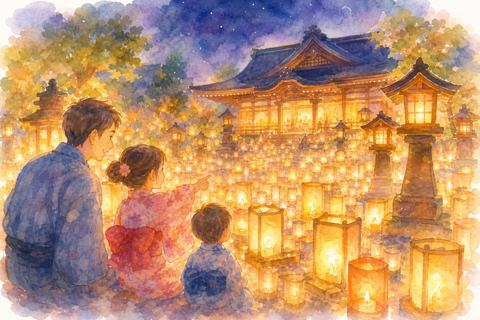 大徳寺(東近江大徳寺の地蔵盆万灯会 会場)