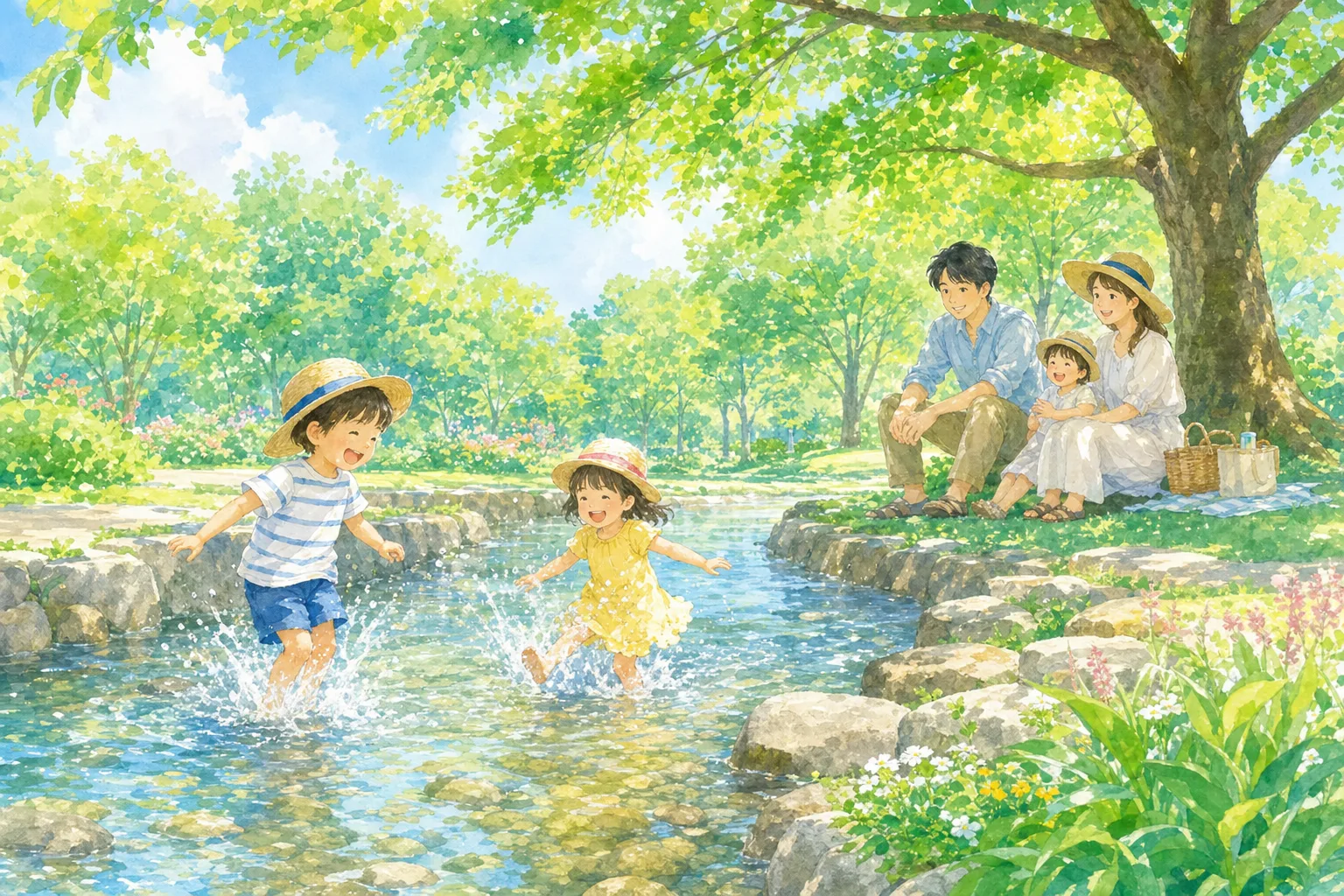 2026年 清流の里川瀬公園 せせらぎの水路 1日満喫コース