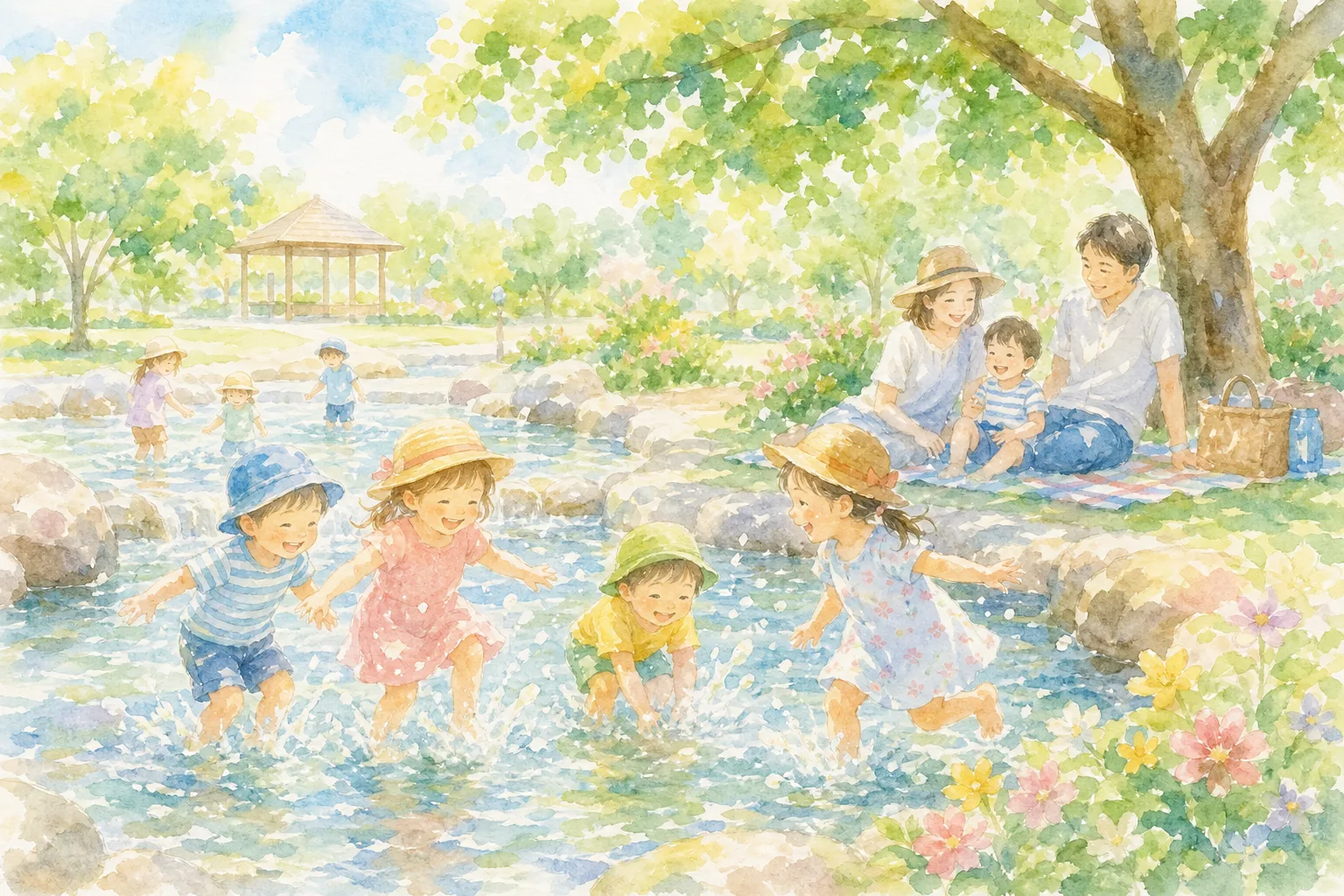 扇町公園 水遊び・憩いエリア