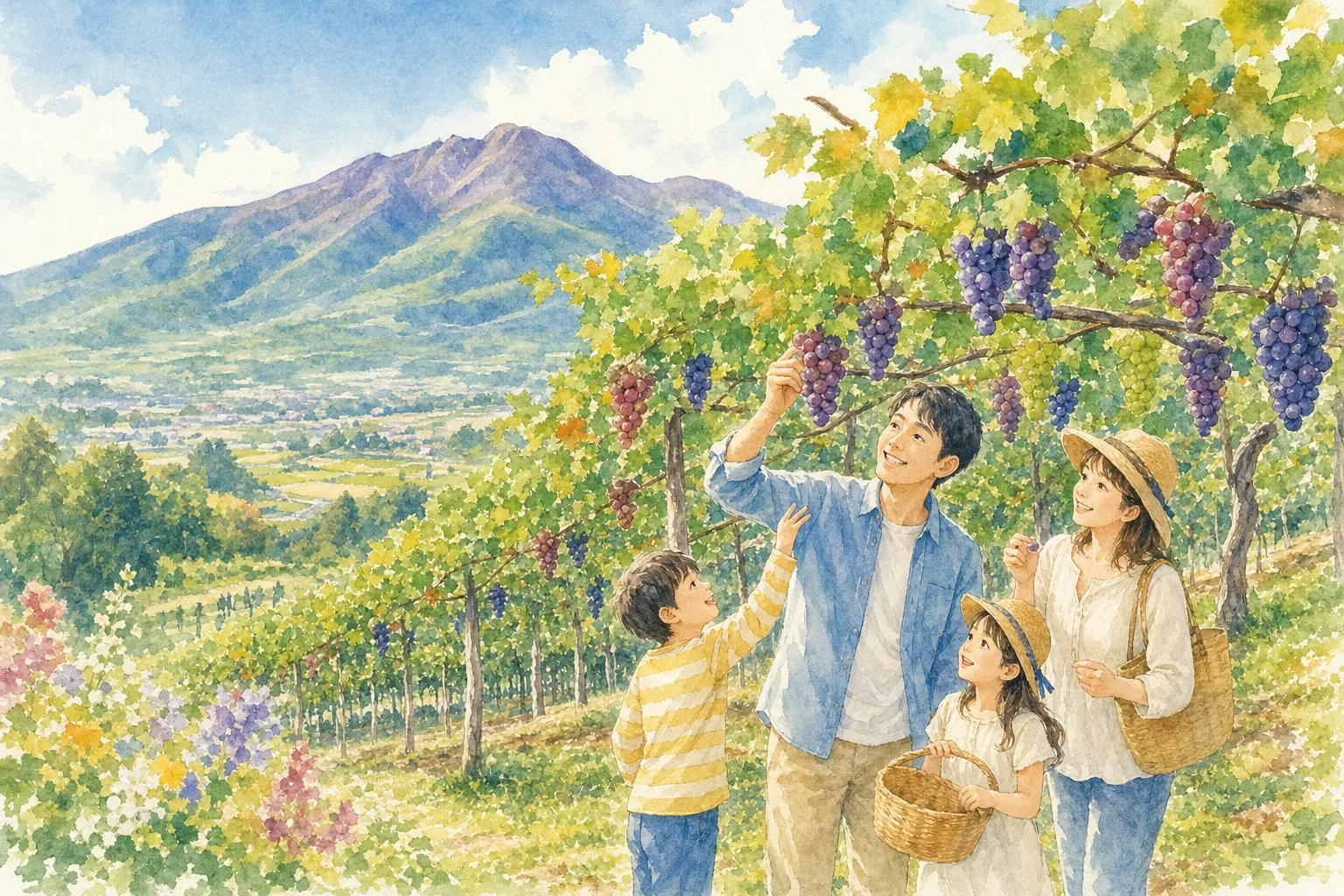 2026年 観光農園あかぎおろし(ぶどう狩り)の味覚狩り 1日満喫コース