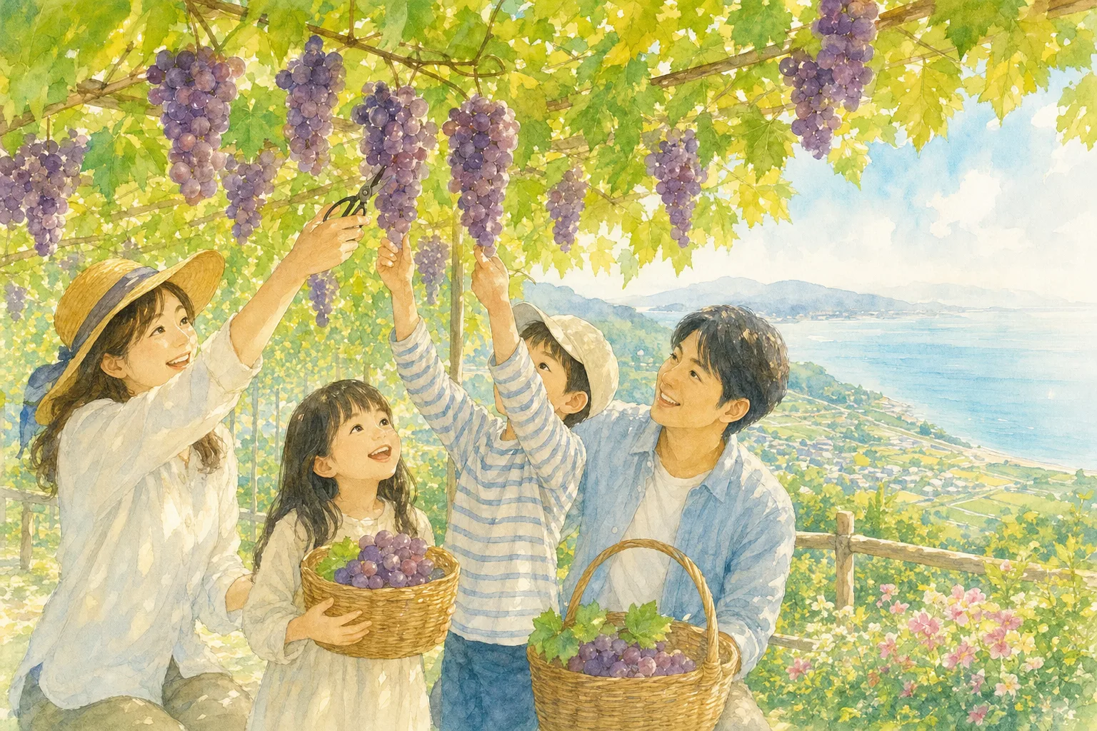 2026年 太陽ハーモニーファーム(ぶどう狩り)の味覚狩り 1日満喫コース