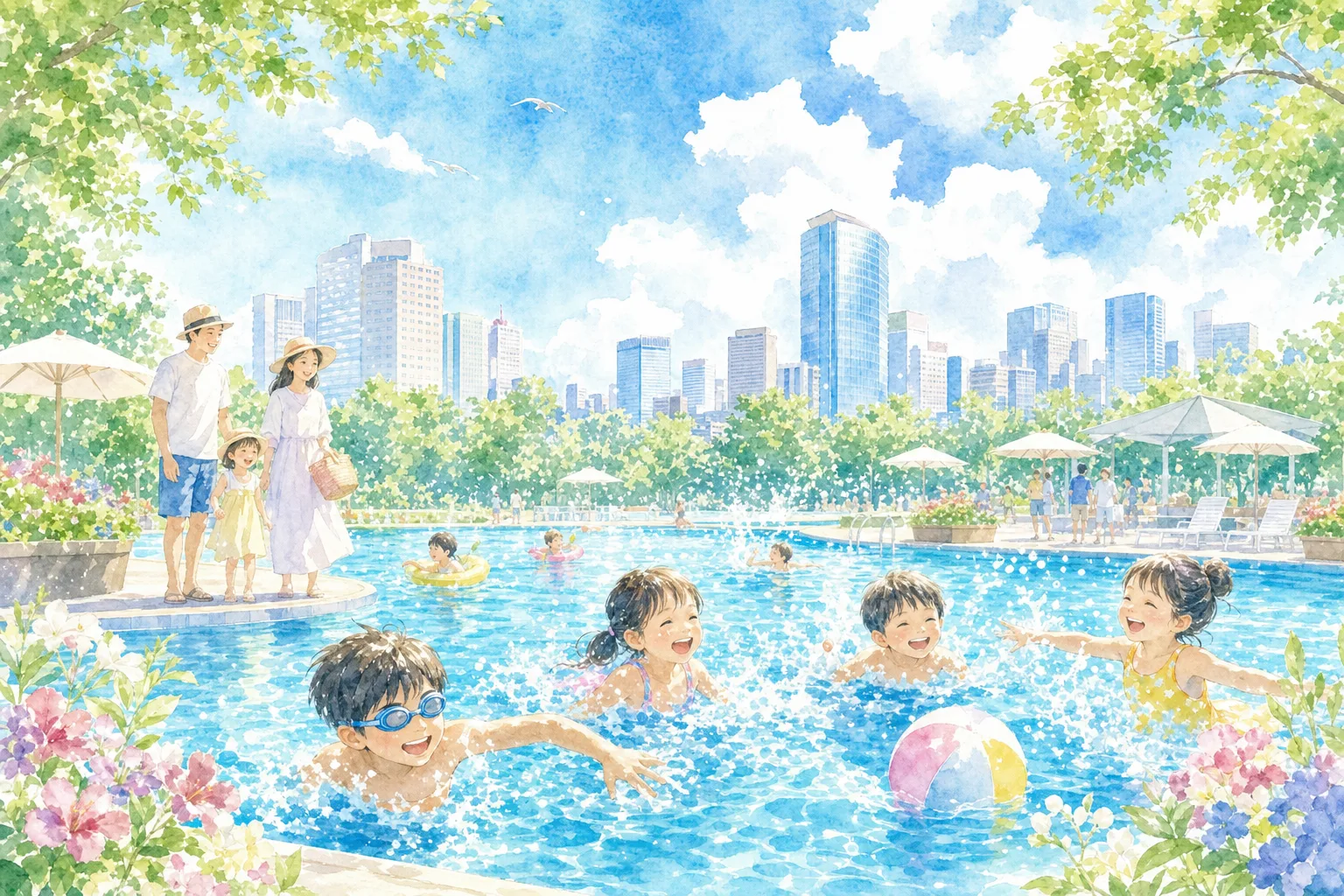 2026年 岡野公園プール 1日満喫コース