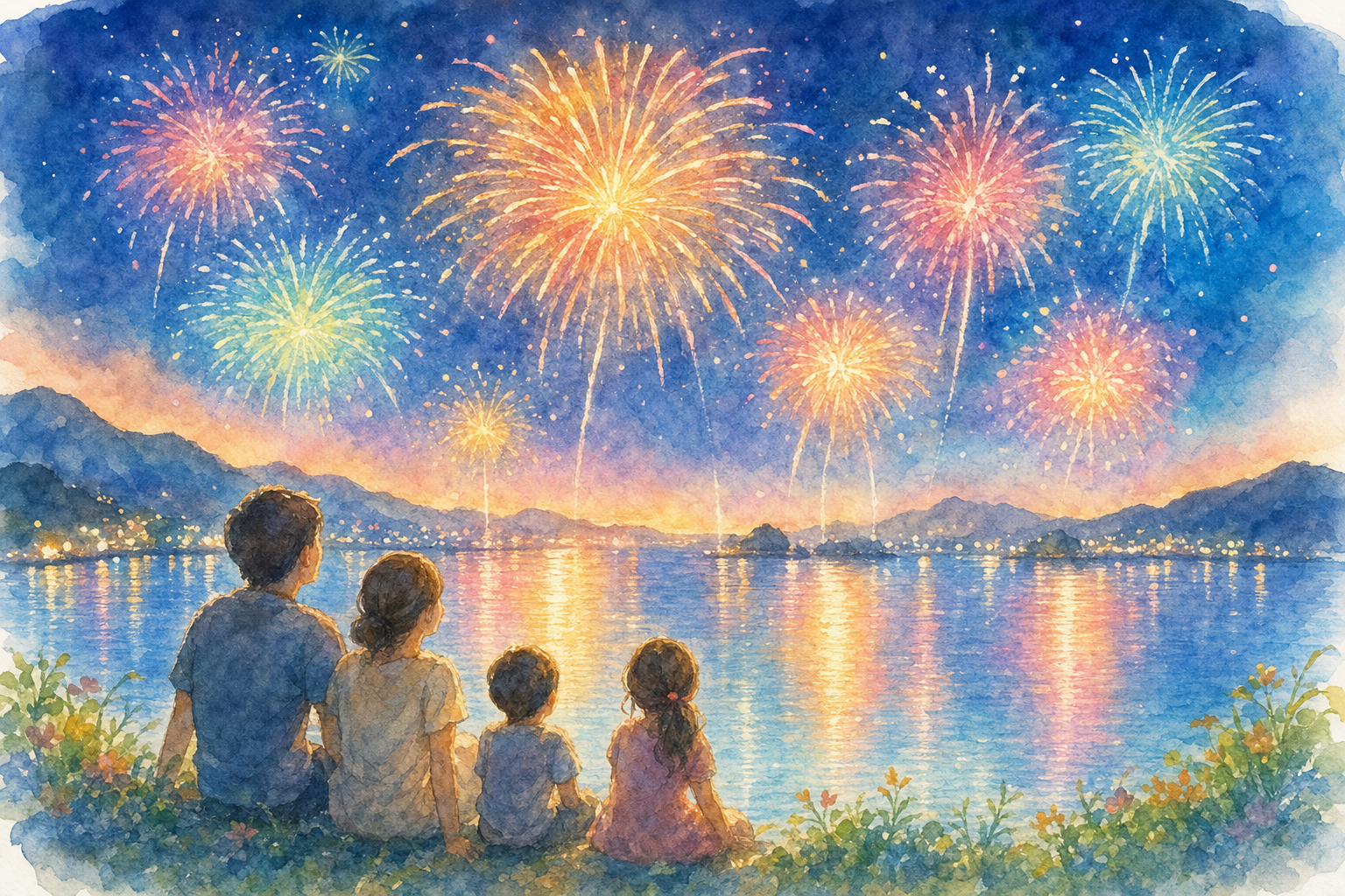 おおむら夏越花火大会(ボートレース大村沖)