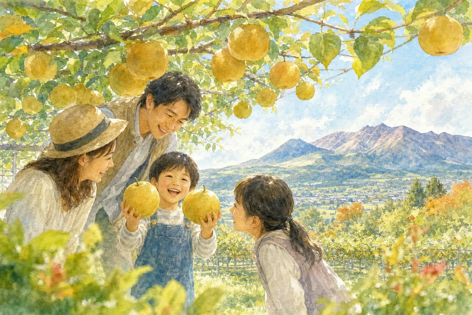 2026年 小原梨園(梨狩り)の味覚狩り 1日満喫コース