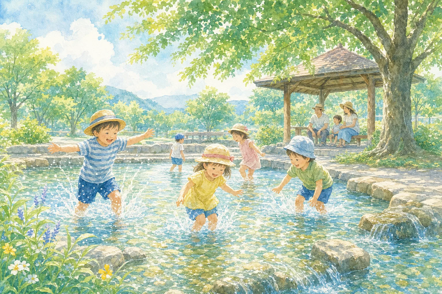2026年 せせらぎ親水公園 水遊びプール・小川 1日満喫コース