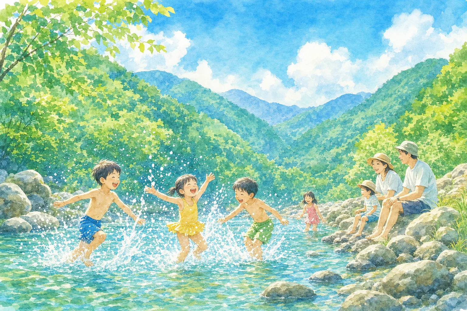 2026年 牧水公園 河川プール 1日満喫コース
