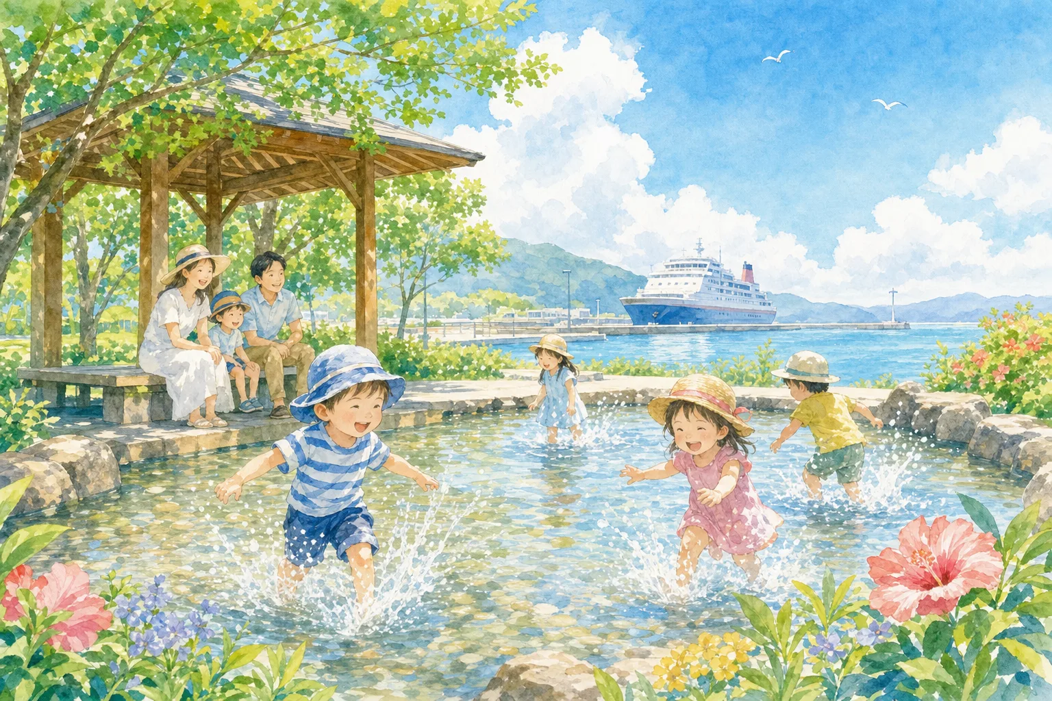 2026年 北埠頭緑地 徒渉池 1日満喫コース