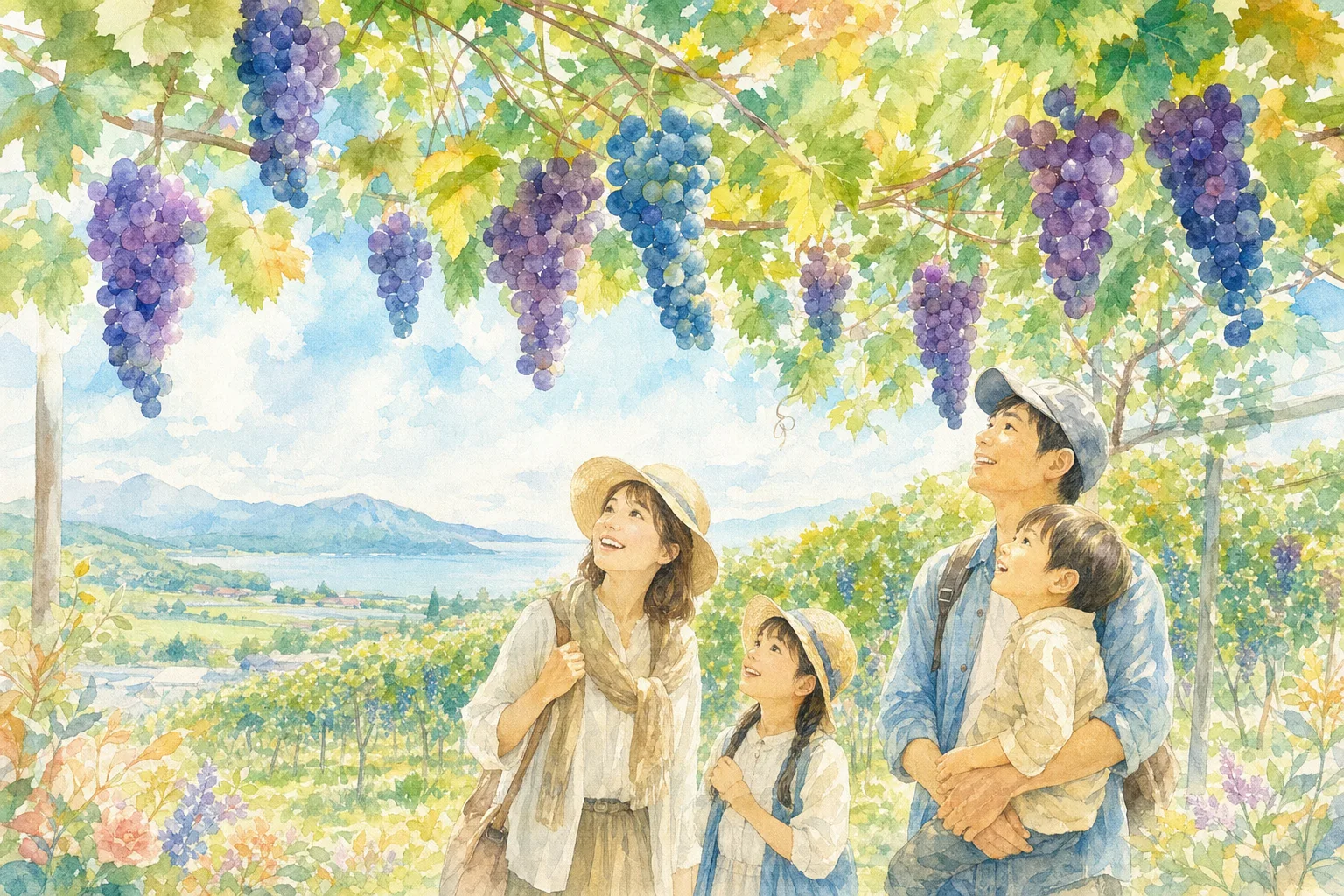 2026年 さくらんぼ山観光農園(ぶどう狩り)の味覚狩り 1日満喫コース