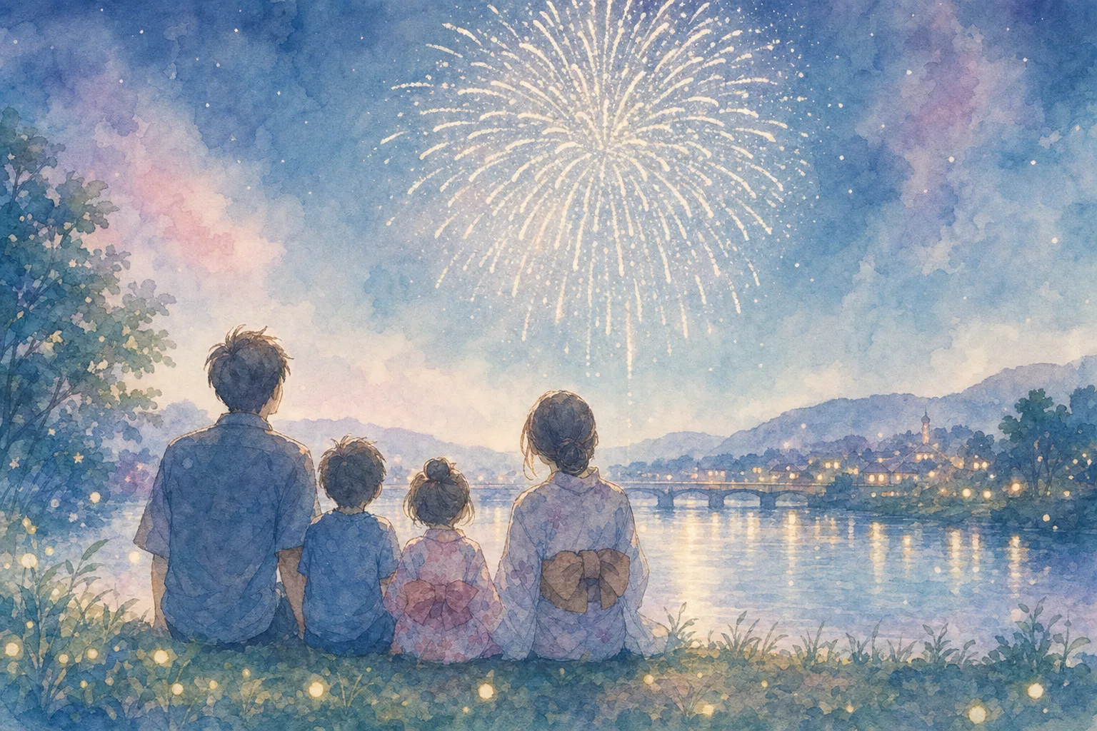 慰霊の花火「白菊」打上会場