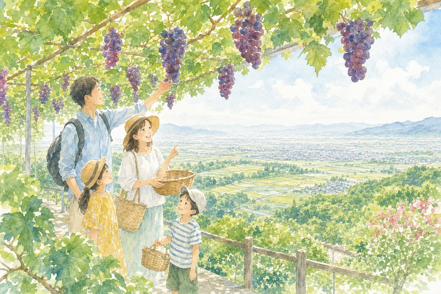 2026年 農業公園信貴山のどか村のぶどう狩り 味覚狩り 1日満喫コース