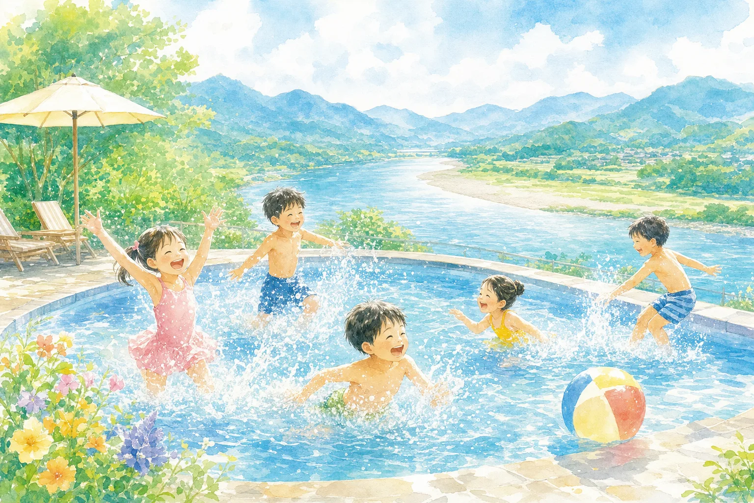 2026年 三好市西山浜市民プール 1日満喫コース