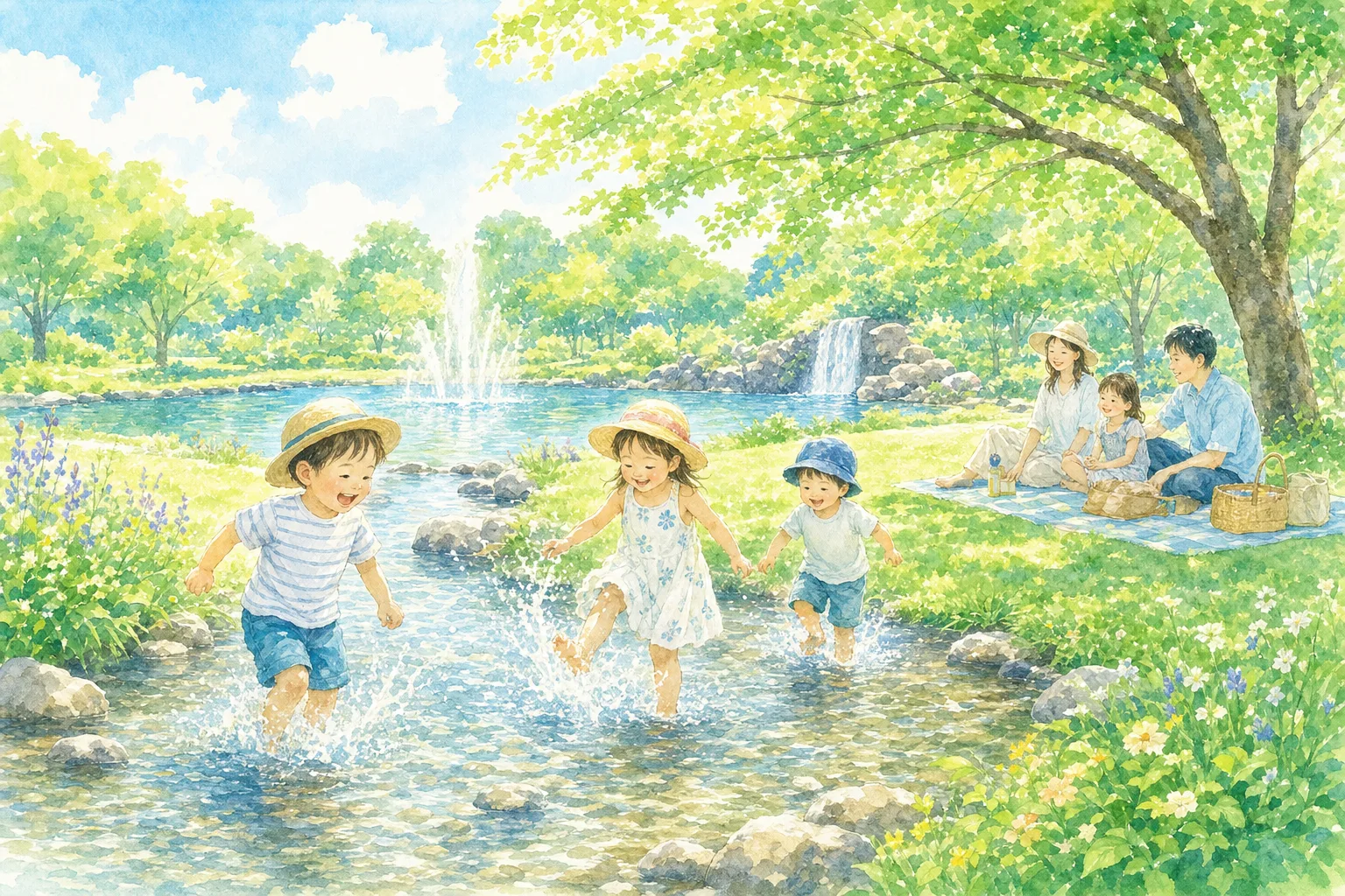 2026年 松ヶ池公園 せせらぎ・噴水 1日満喫コース