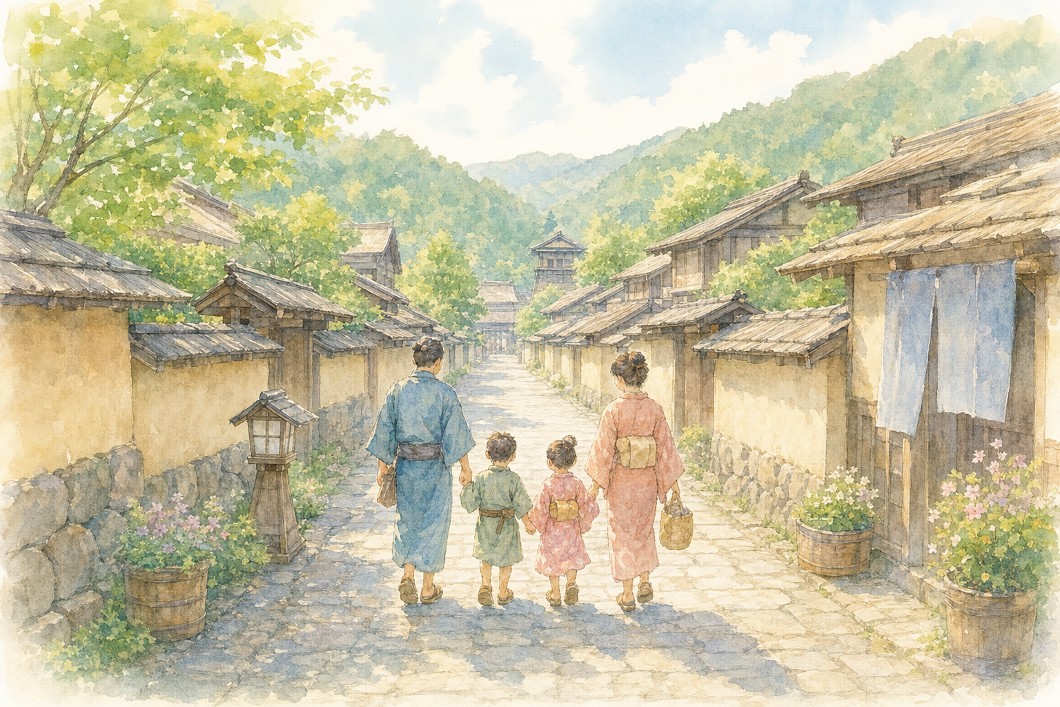 一乗谷・朝倉氏遺跡 復原町並