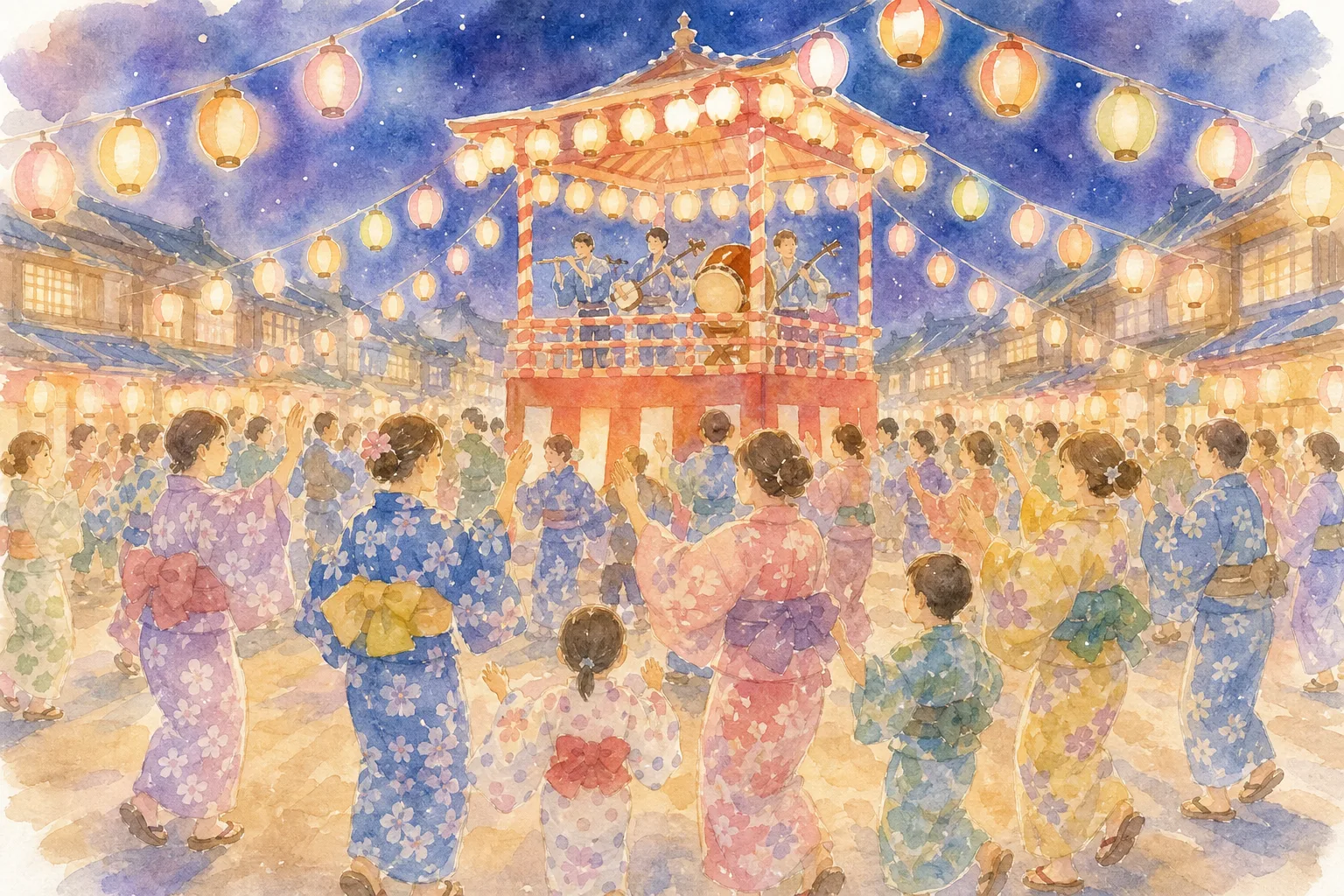 郡上八幡旧庁舎記念館前 おどり会場