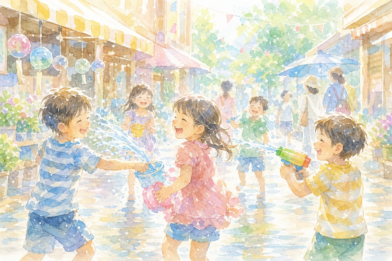 星川通り KUMAGAYA水かけ祭り 埼玉県熊谷市
